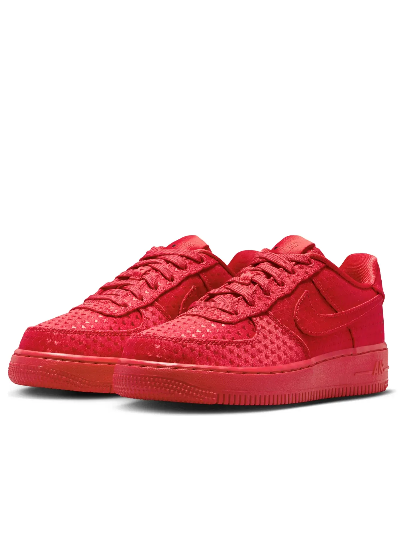 Кроссовки (GS) Nike Air Force 1 'University Red' — изображение 4 из 6, красный