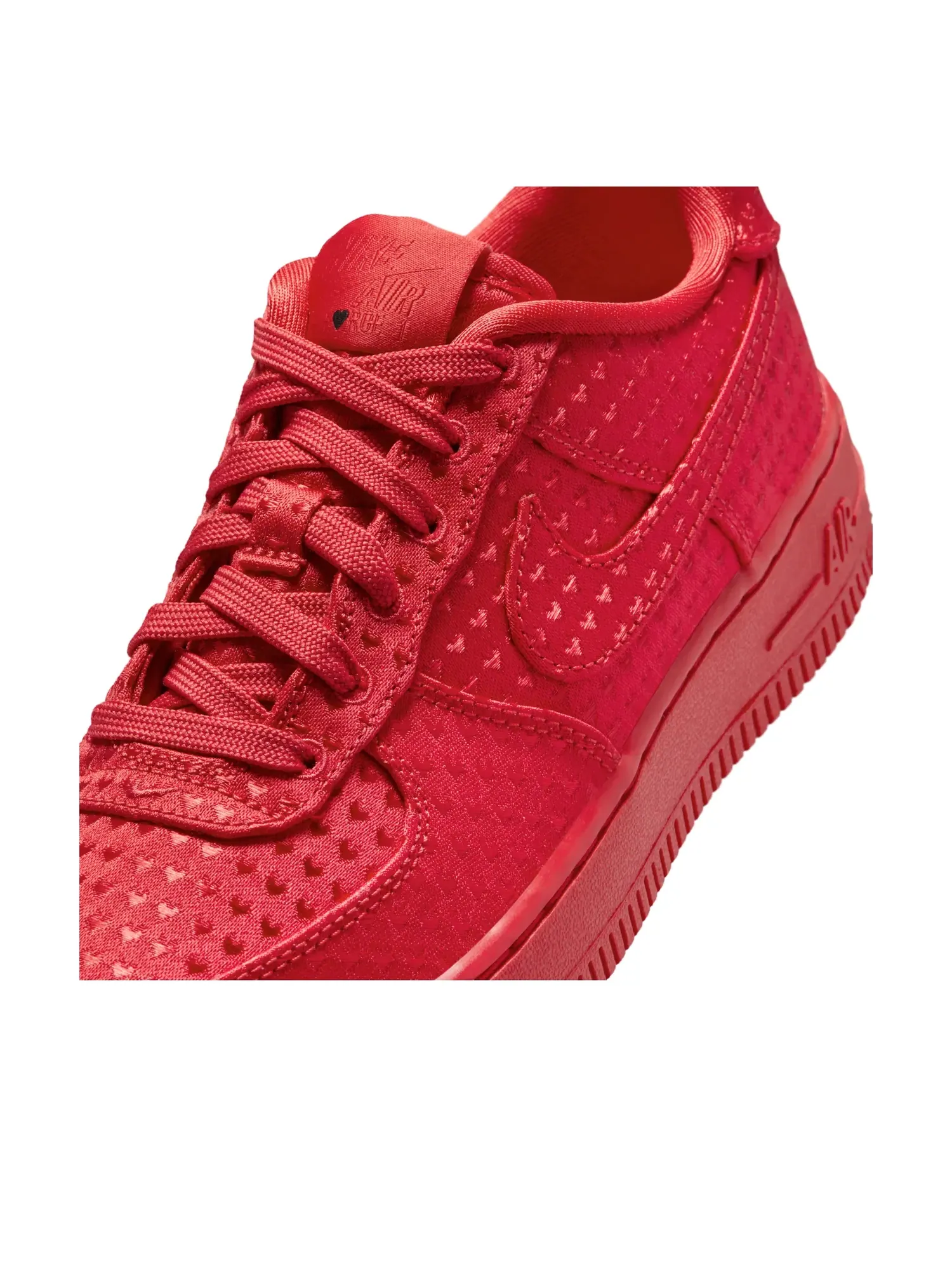 Кроссовки (GS) Nike Air Force 1 'University Red' — изображение 5 из 6, красный