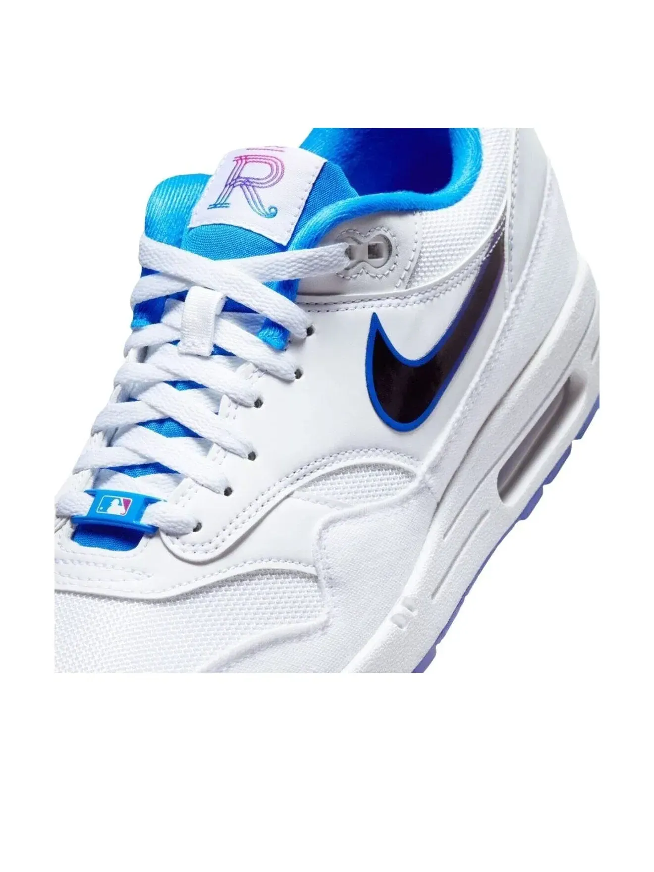 Мужские кроссовки с верхом из кожи и замши Air Max 1 Kansas City Royals City Connect Nike — изображение 6 из 7, белый