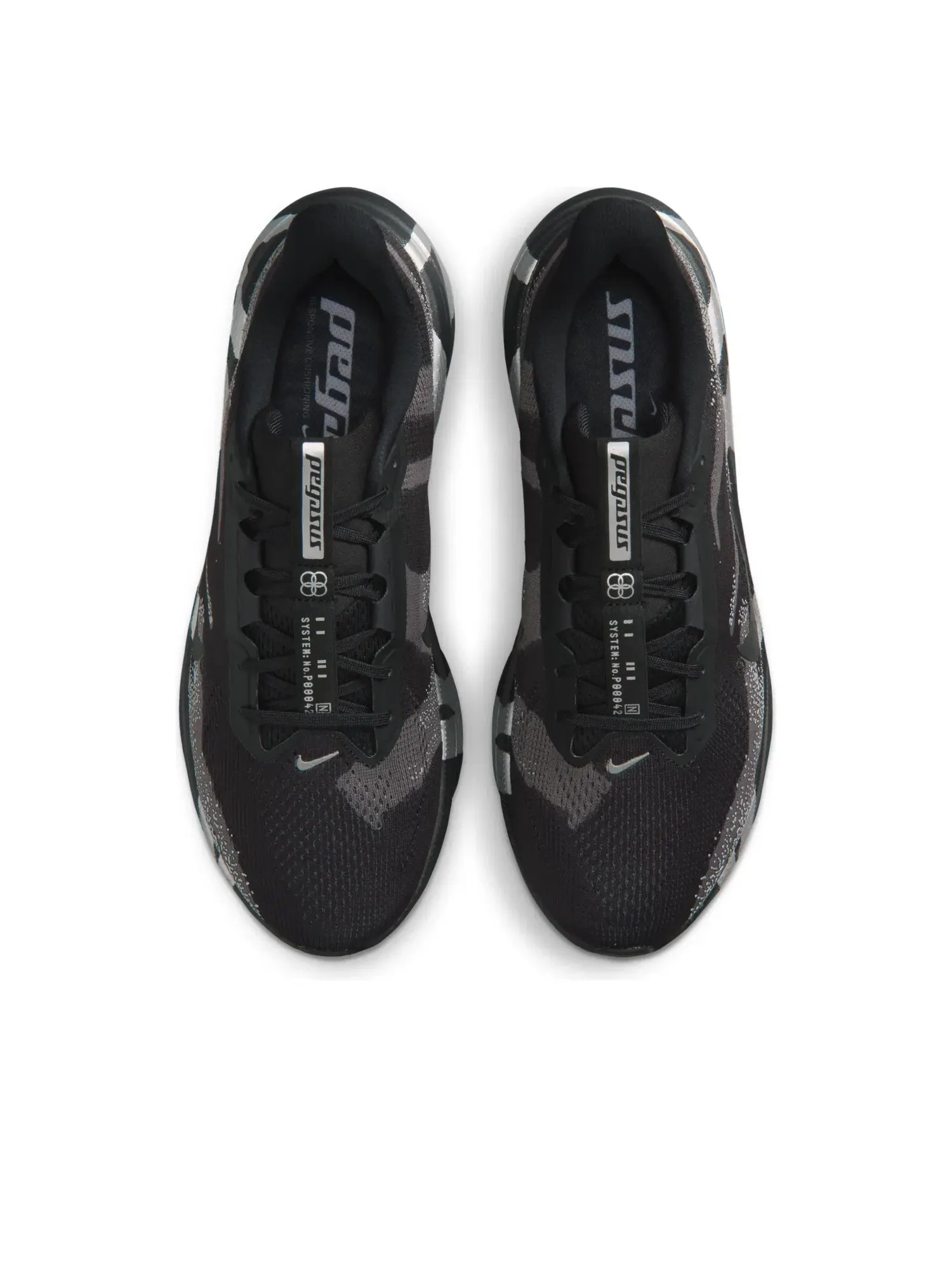 Кроссовки Nike Air Zoom Pegasus 42 'Black Medium Ash' IQ3928-001 — изображение 2 из 7, черный