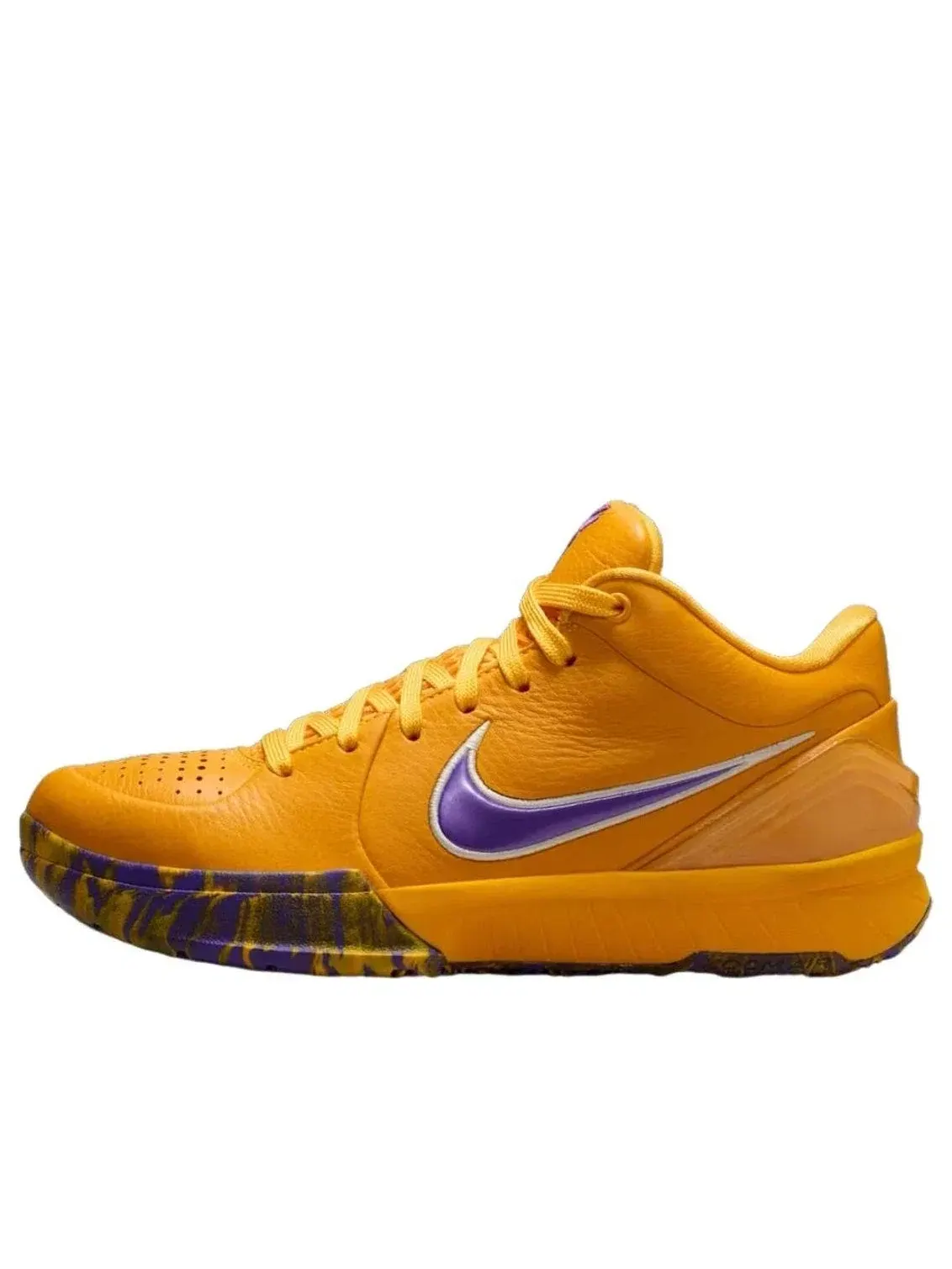 Детские кроссовки для баскетбола с кожаным верхом Draft Day Lakers Nike — изображение 1 из 6, золото