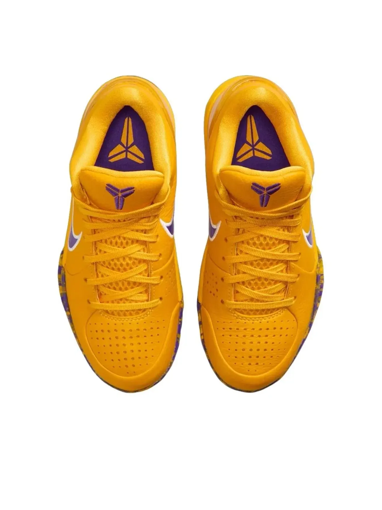 Детские кроссовки для баскетбола с кожаным верхом Draft Day Lakers Nike — изображение 3 из 6, золото