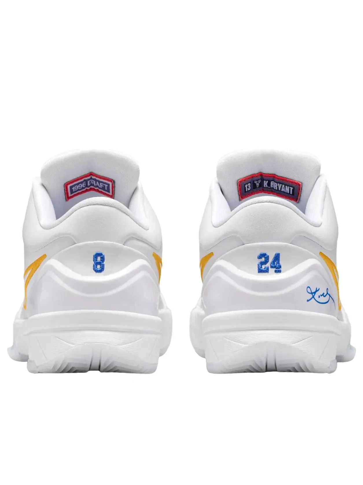Детские кроссовки для баскетбола с низким верхом Nike Kobe 4 Draft Pack White Glacier Blue — изображение 3 из 6, белый