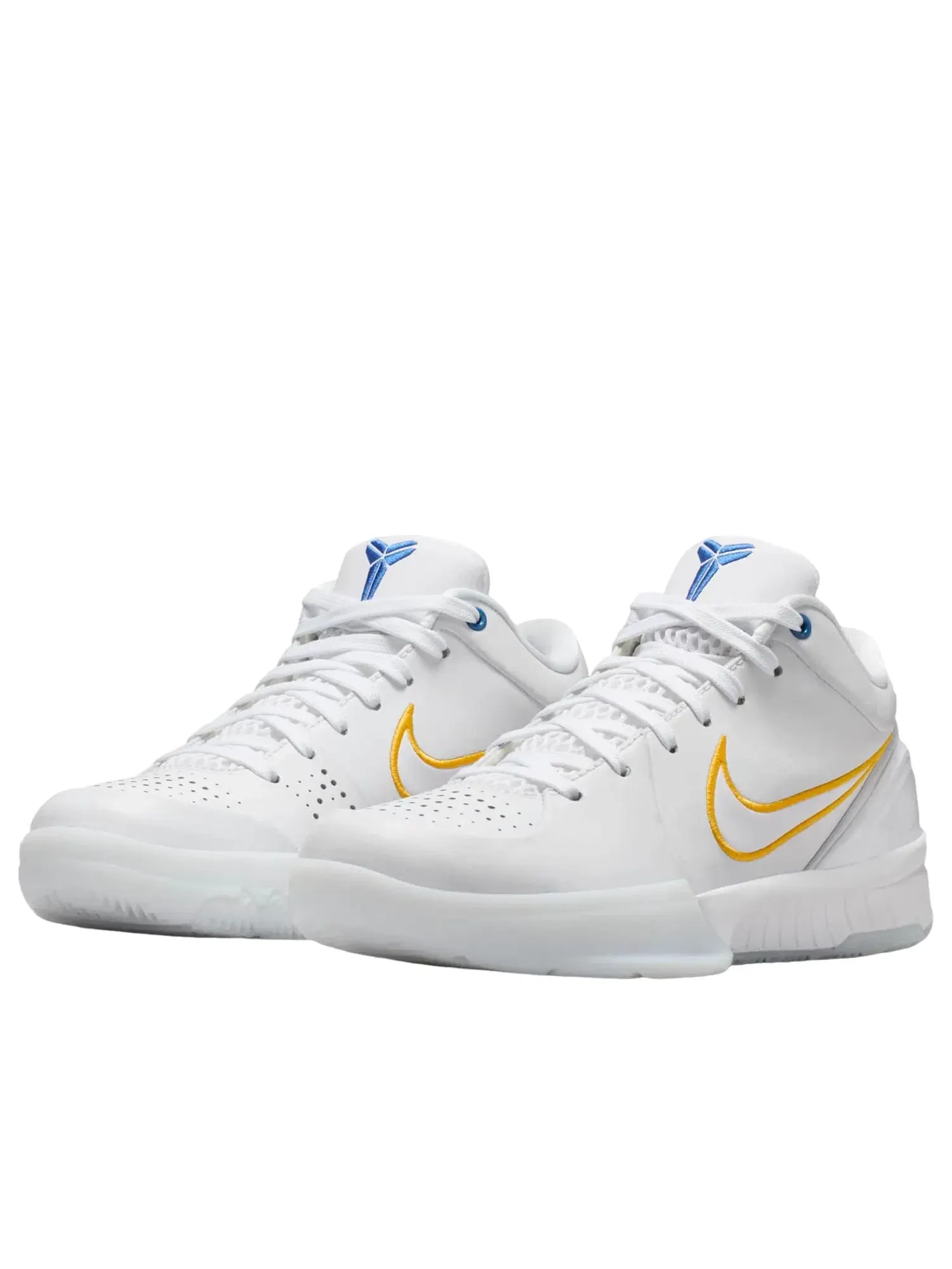 Детские кроссовки для баскетбола с низким верхом Nike Kobe 4 Draft Pack White Glacier Blue — изображение 5 из 6, белый