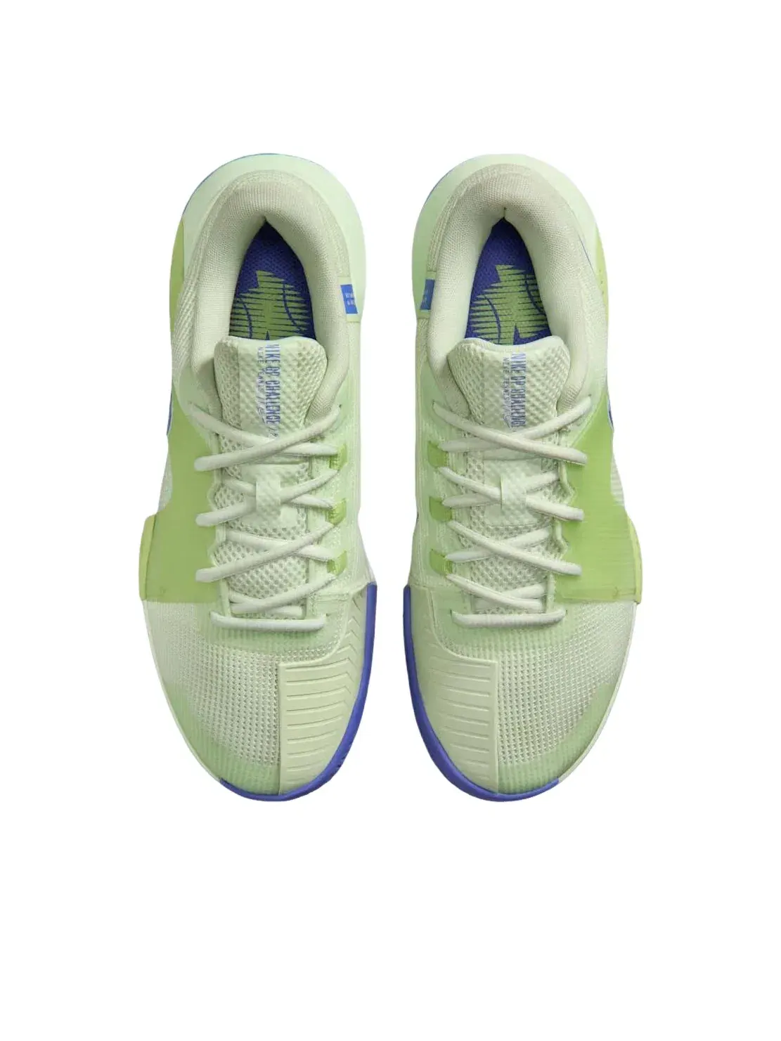 Женские кроссовки для тенниса с принтом Nike GP Challenge White/Sapphire — изображение 4 из 6, зеленый