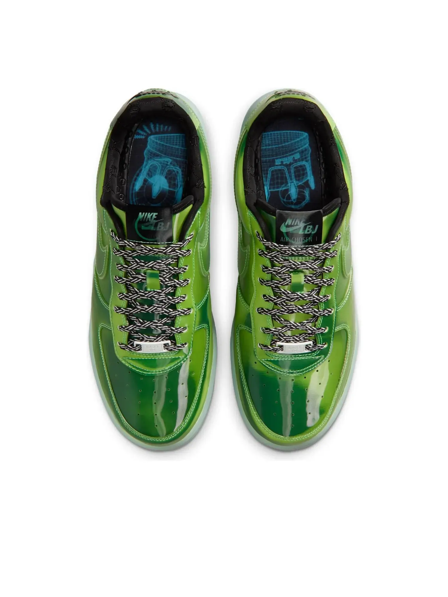 Кроссовки Nike Air Force 1 Low 'LeBron' — изображение 4 из 6, зеленый