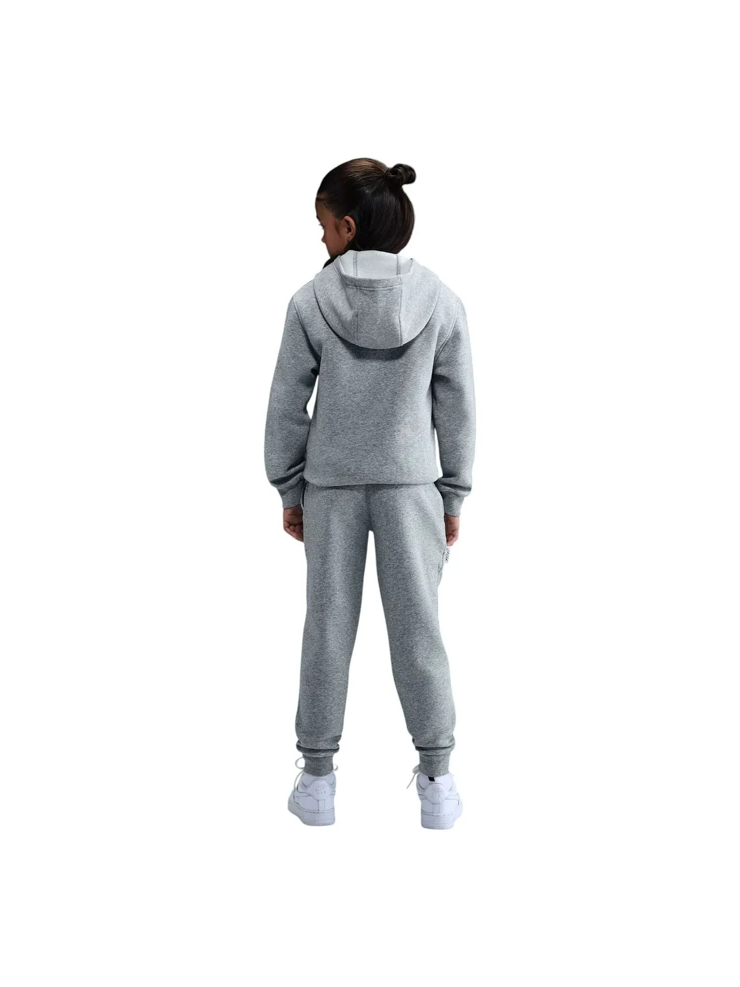 (GS) Флисовые брюки Nike x Caitlin Clark 'Темно-серый меланж белый' — изображение 2 из 2, темный серый/белый