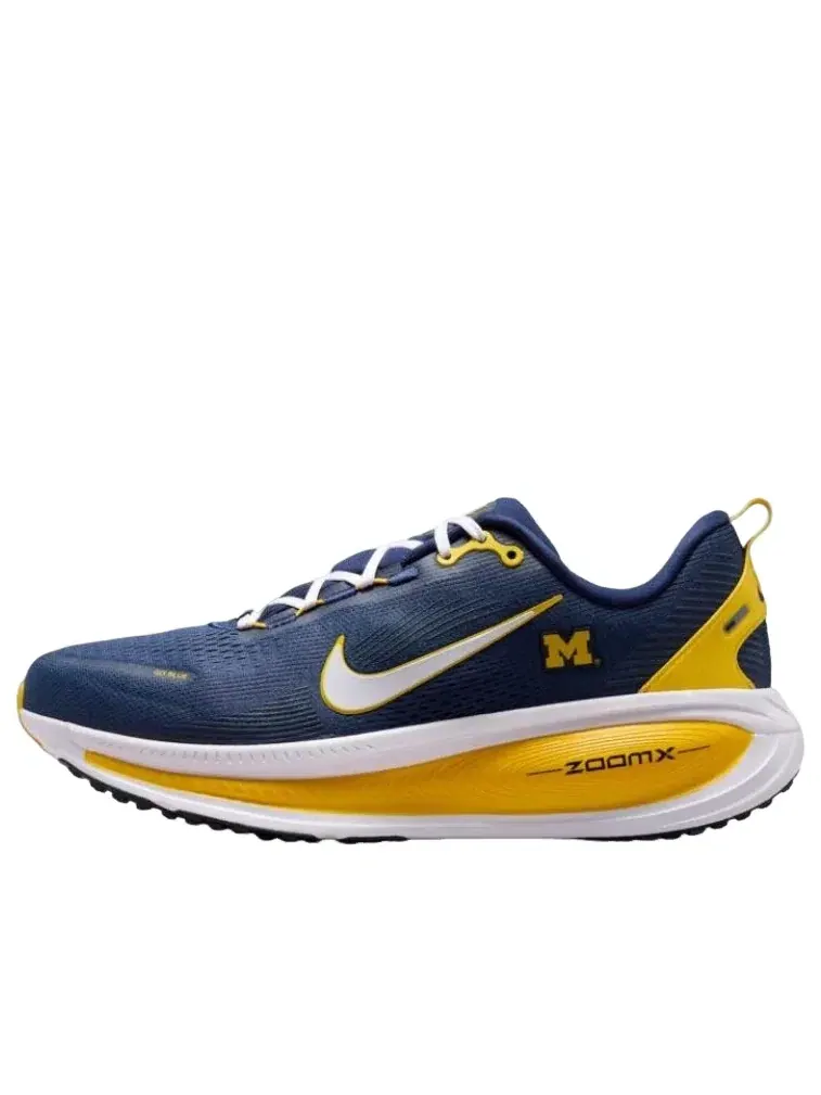 Мужские кроссовки для бега с сетчатым верхом Nike Air Zoom Vomero 18 Michigan — изображение 1 из 2, темно-синий