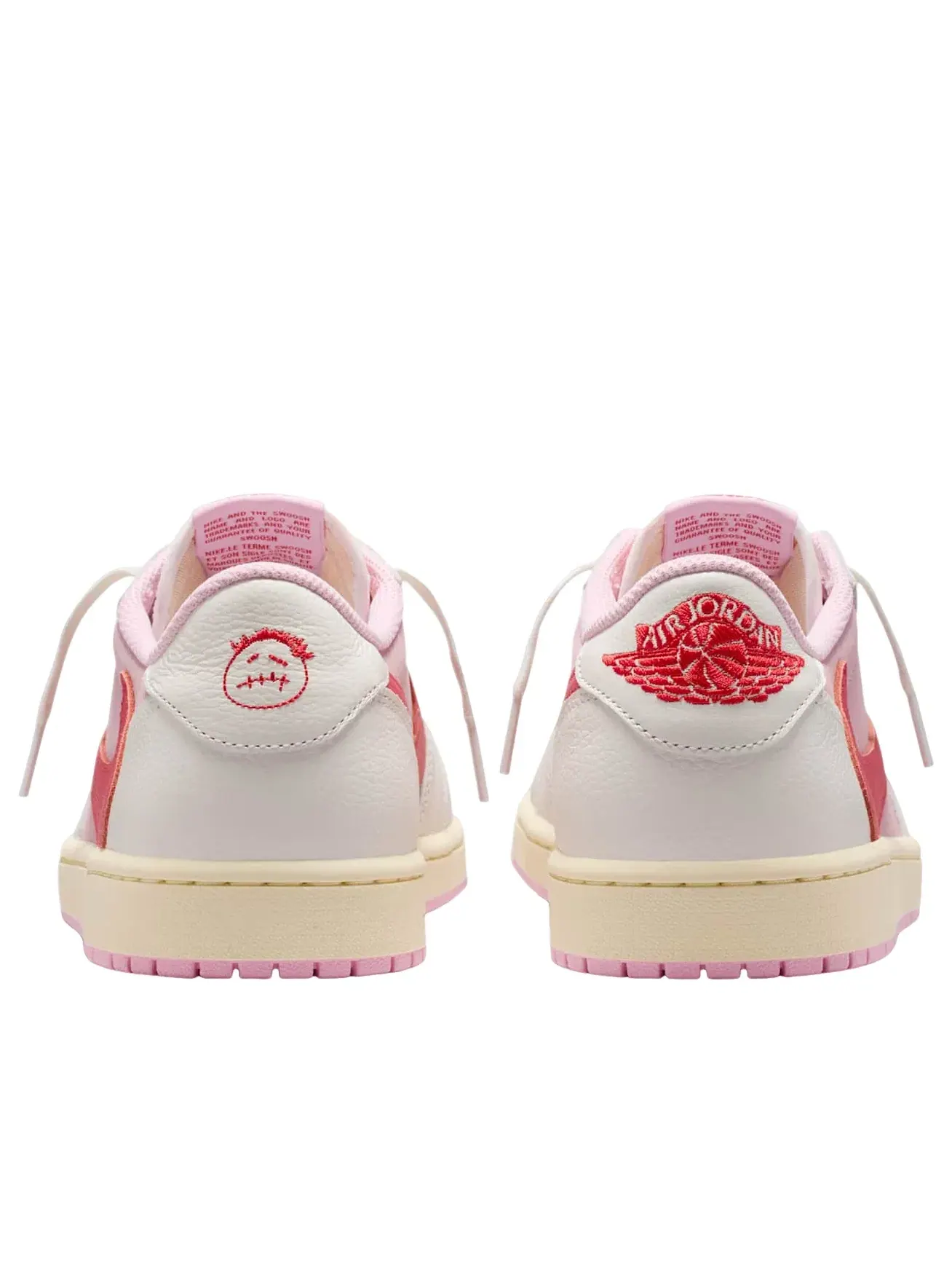 Мужские кроссовки с низким верхом Air Jordan 1 Low OG x Travis Scott 'Tropical Pink' — изображение 3 из 6, розовый