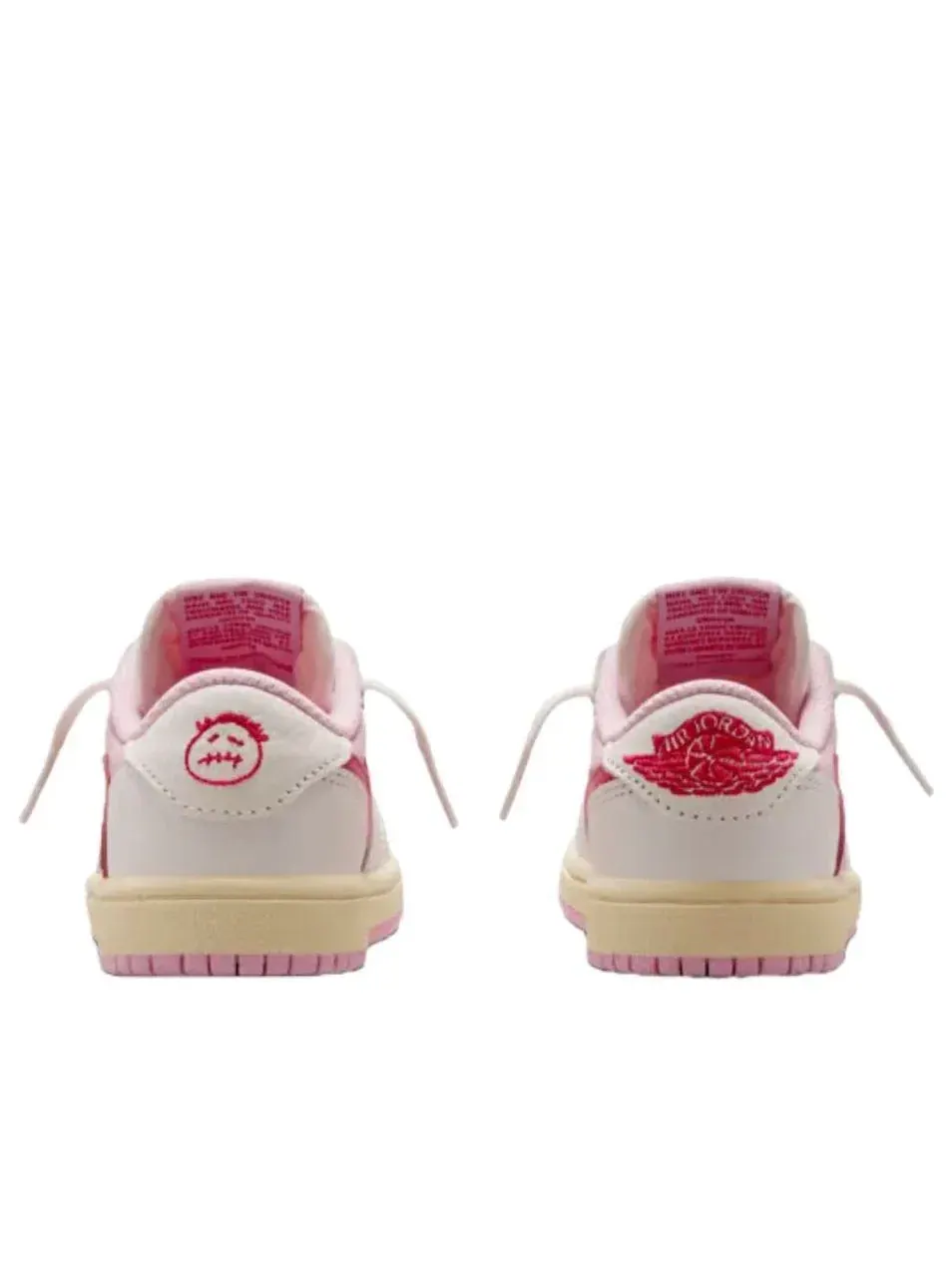 Кроссовки Air Jordan x Travis Scott 1 Retro Low OG 'Sail Tropical Pink' IQ7605-101 — изображение 4 из 5, розовый