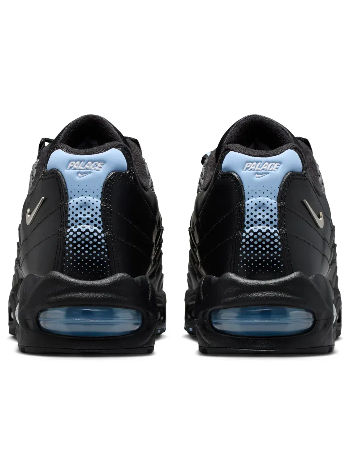 Кроссовки Nike x Palace Air Max 95 Big Bubble 'Metallic Silver Aluminum Black' IQ7708-095 — изображение 3 из 6, серебряный