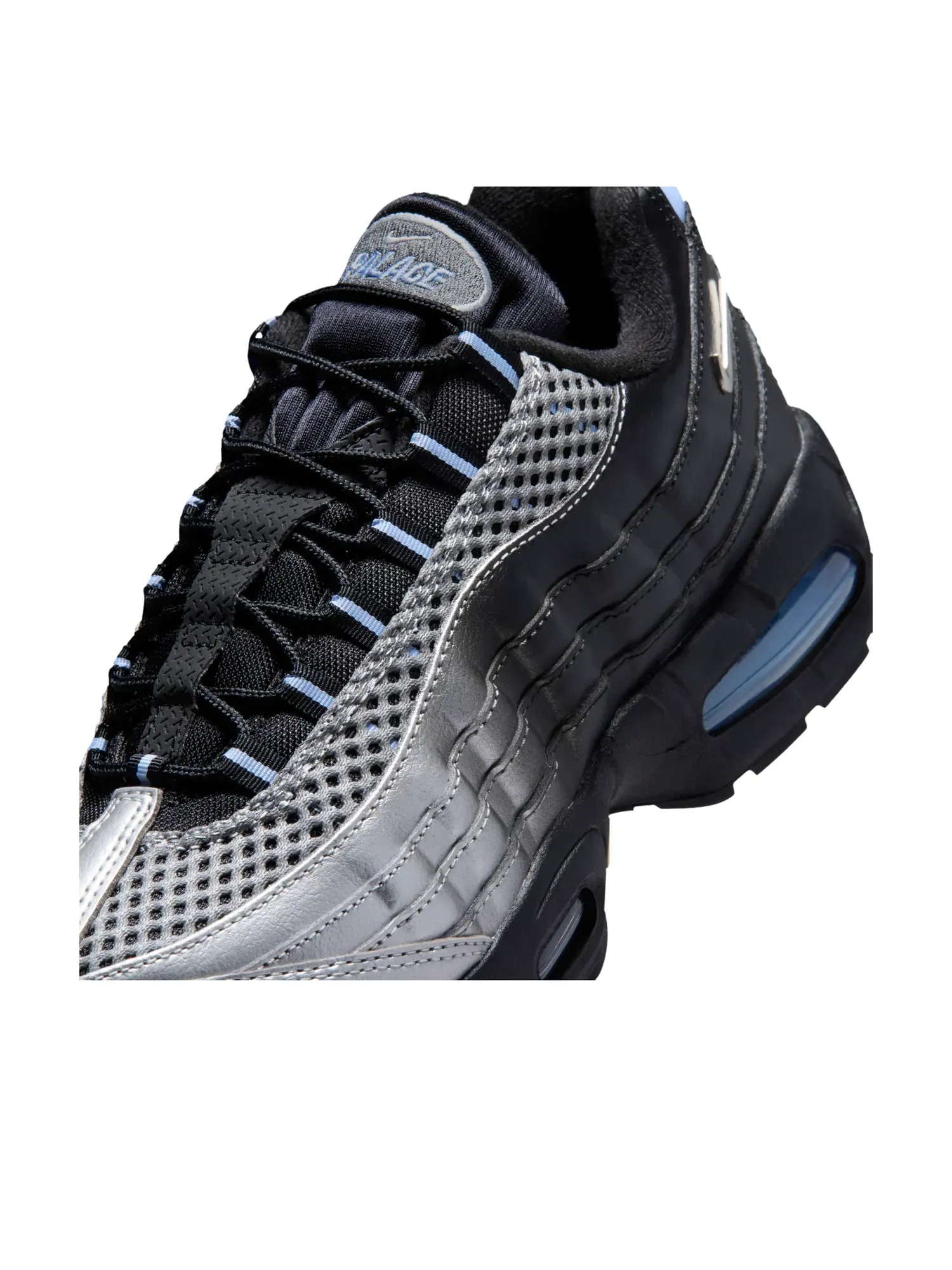 Кроссовки Nike x Palace Air Max 95 Big Bubble 'Metallic Silver Aluminum Black' IQ7708-095 — изображение 5 из 6, серебряный