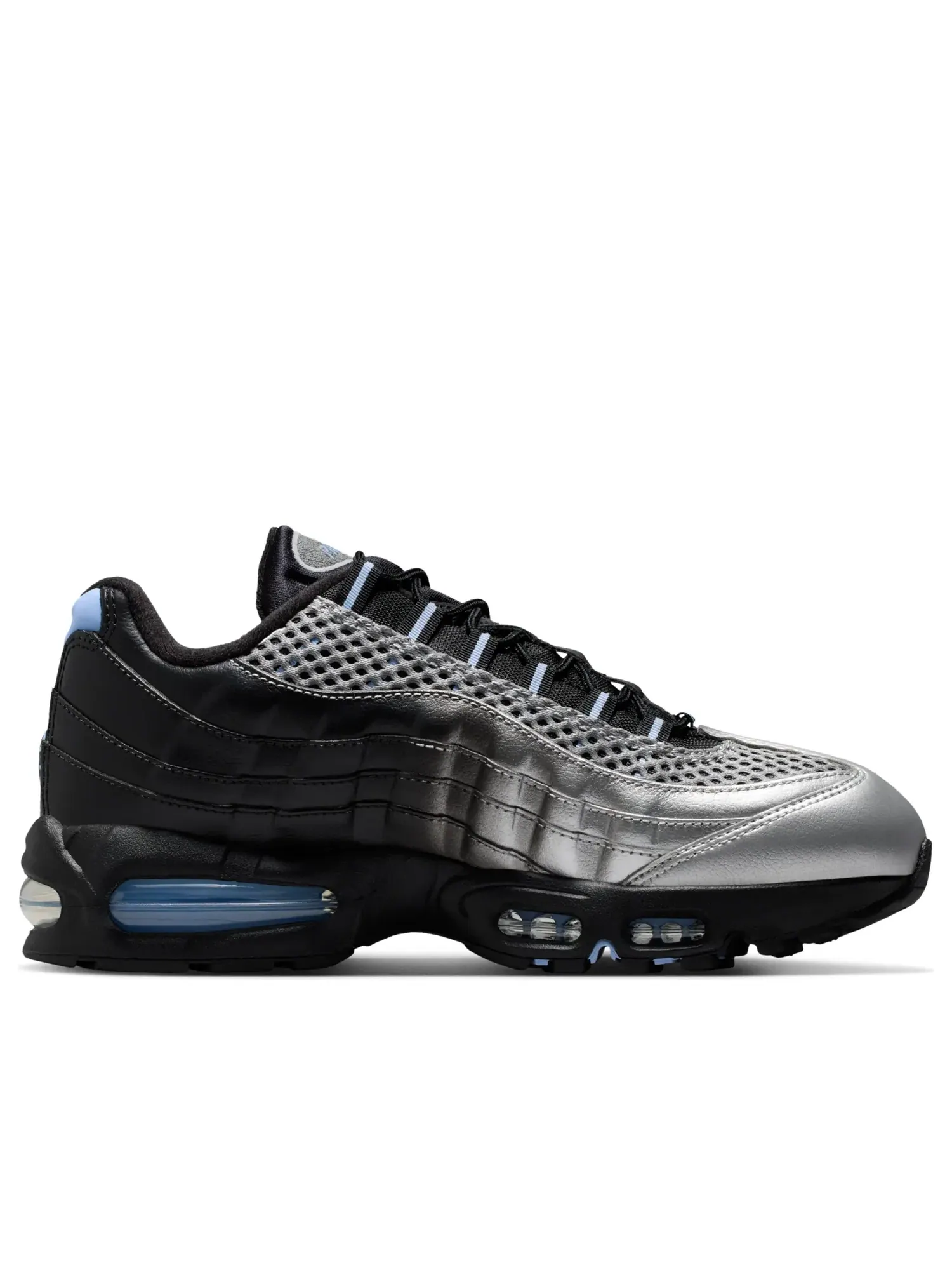 Кроссовки Nike x Palace Air Max 95 Big Bubble 'Metallic Silver Aluminum Black' IQ7708-095 — изображение 6 из 6, серебряный