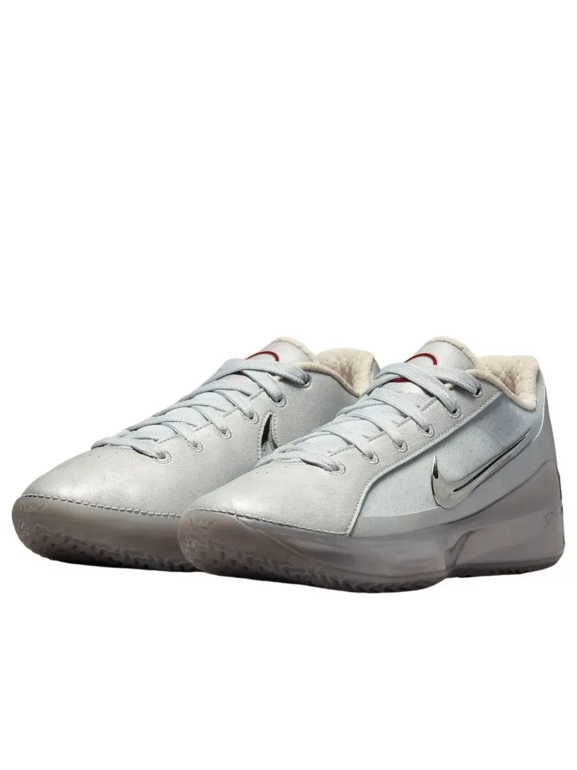 Кроссовки Nike x JuJu Watkins LeBron NXXT Gen 'Silver Lining' — изображение 2 из 5, серебряный
