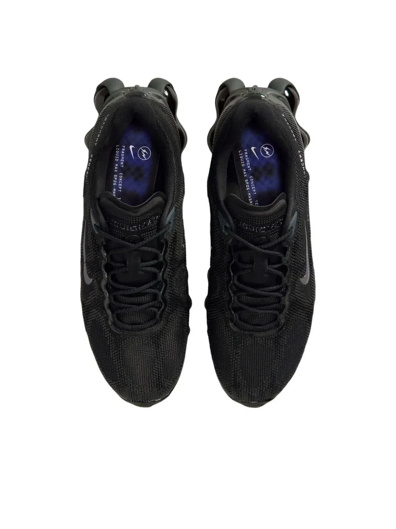 Кроссовки Nike x Fragment Air Liquid Max 'Black' — изображение 3 из 5, черный