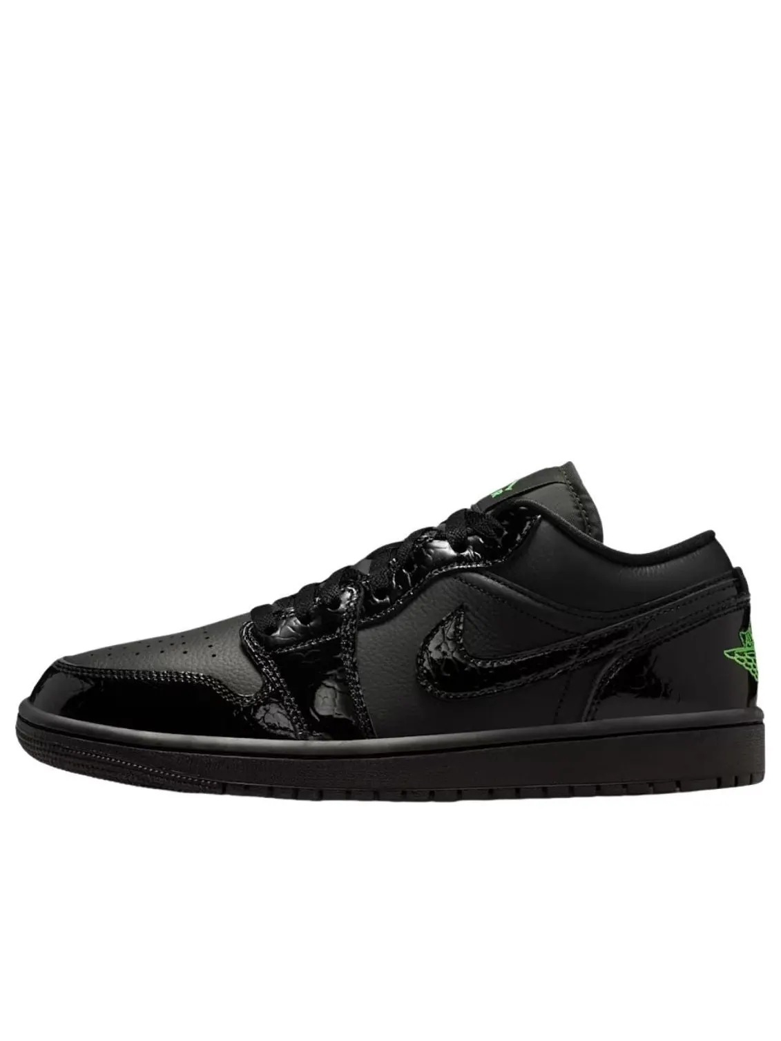 (WMNS) Air Jordan 1 Low 'Black Scream Green' — изображение 1 из 5, черный/зеленый