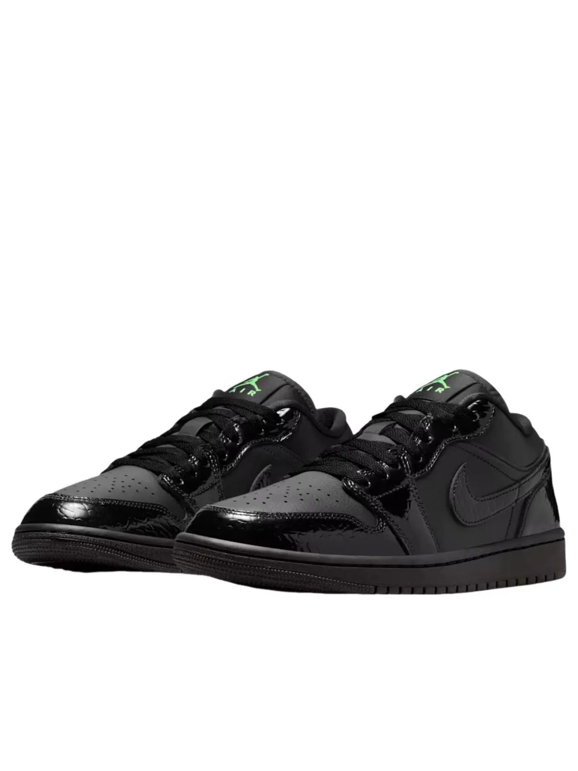 (WMNS) Air Jordan 1 Low 'Black Scream Green' — изображение 2 из 5, черный/зеленый