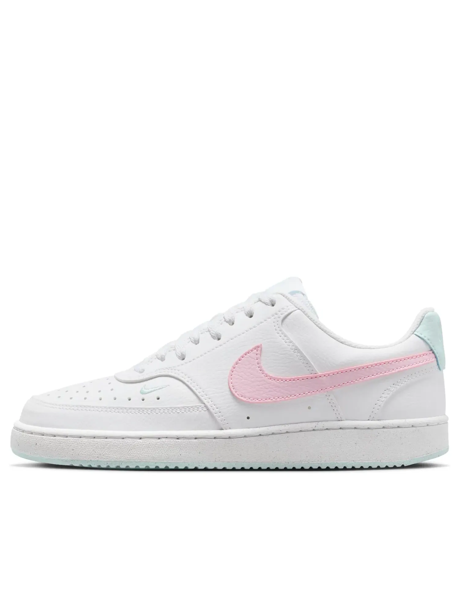 Женские кроссовки с низким верхом Nike Court Vision Low Next Nature 'White Pink' — изображение 1 из 6, белый