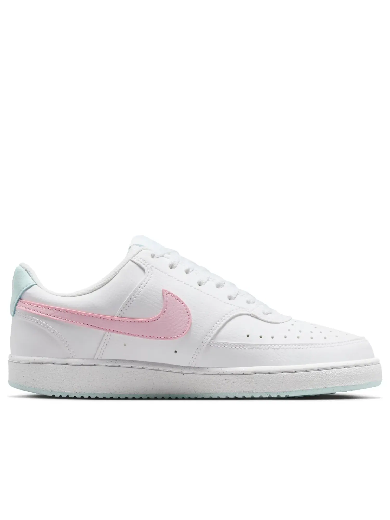 Женские кроссовки с низким верхом Nike Court Vision Low Next Nature 'White Pink' — изображение 5 из 6, белый