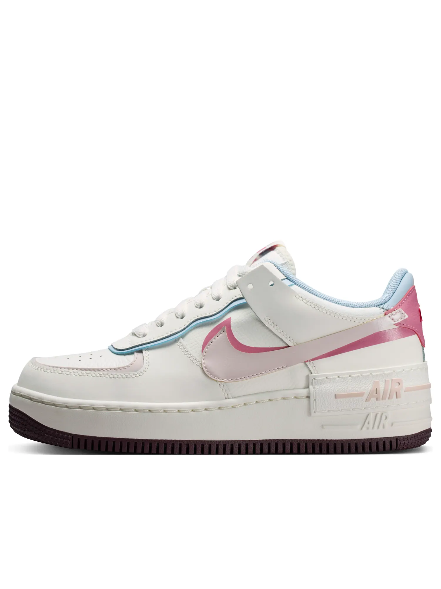 (WMNS) Nike Air Force 1 Shadow 'White Pink Blue' — изображение 1 из 7, белый/розовый/синий