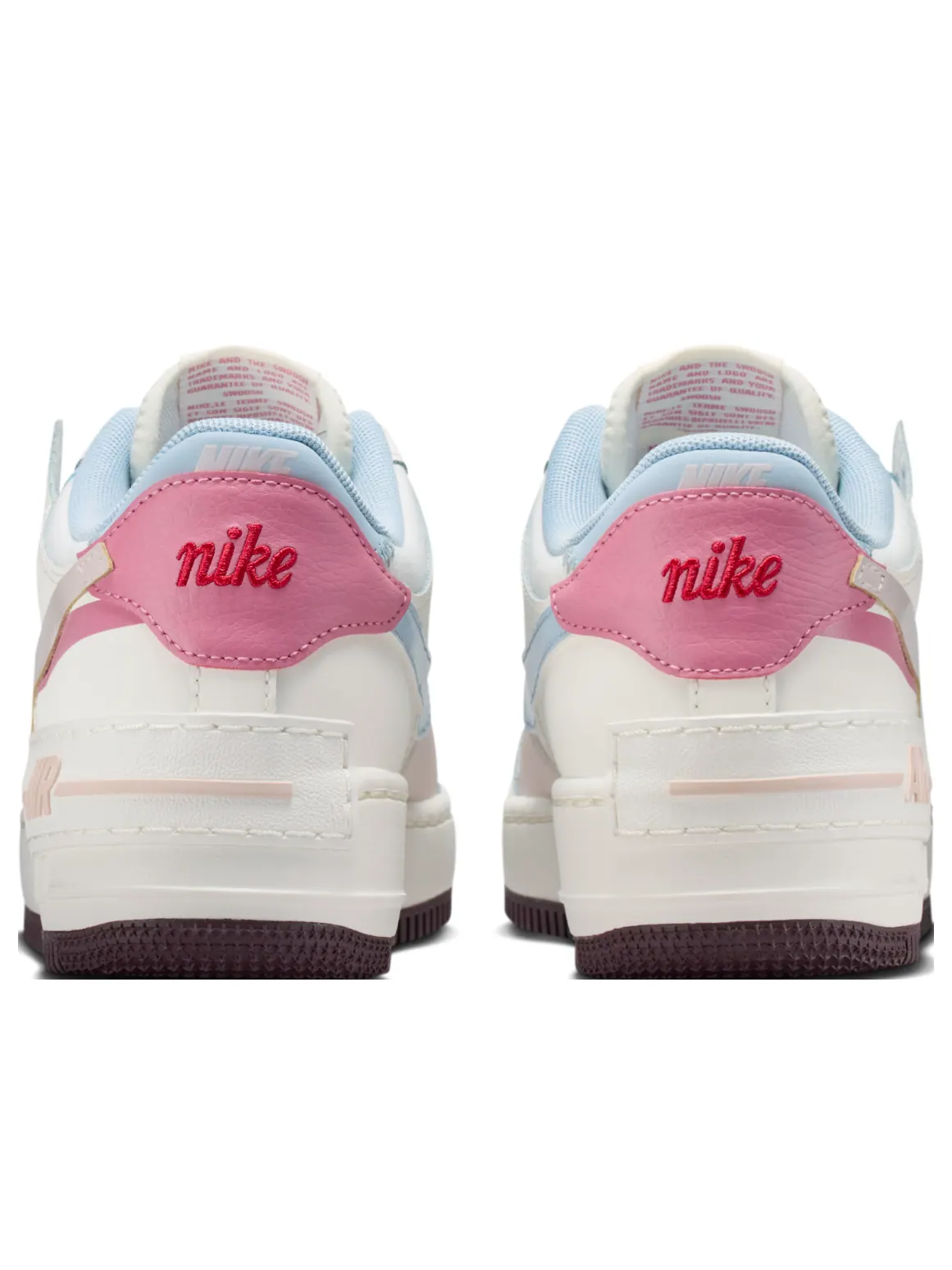 (WMNS) Nike Air Force 1 Shadow 'White Pink Blue' — изображение 3 из 7, белый/розовый/синий