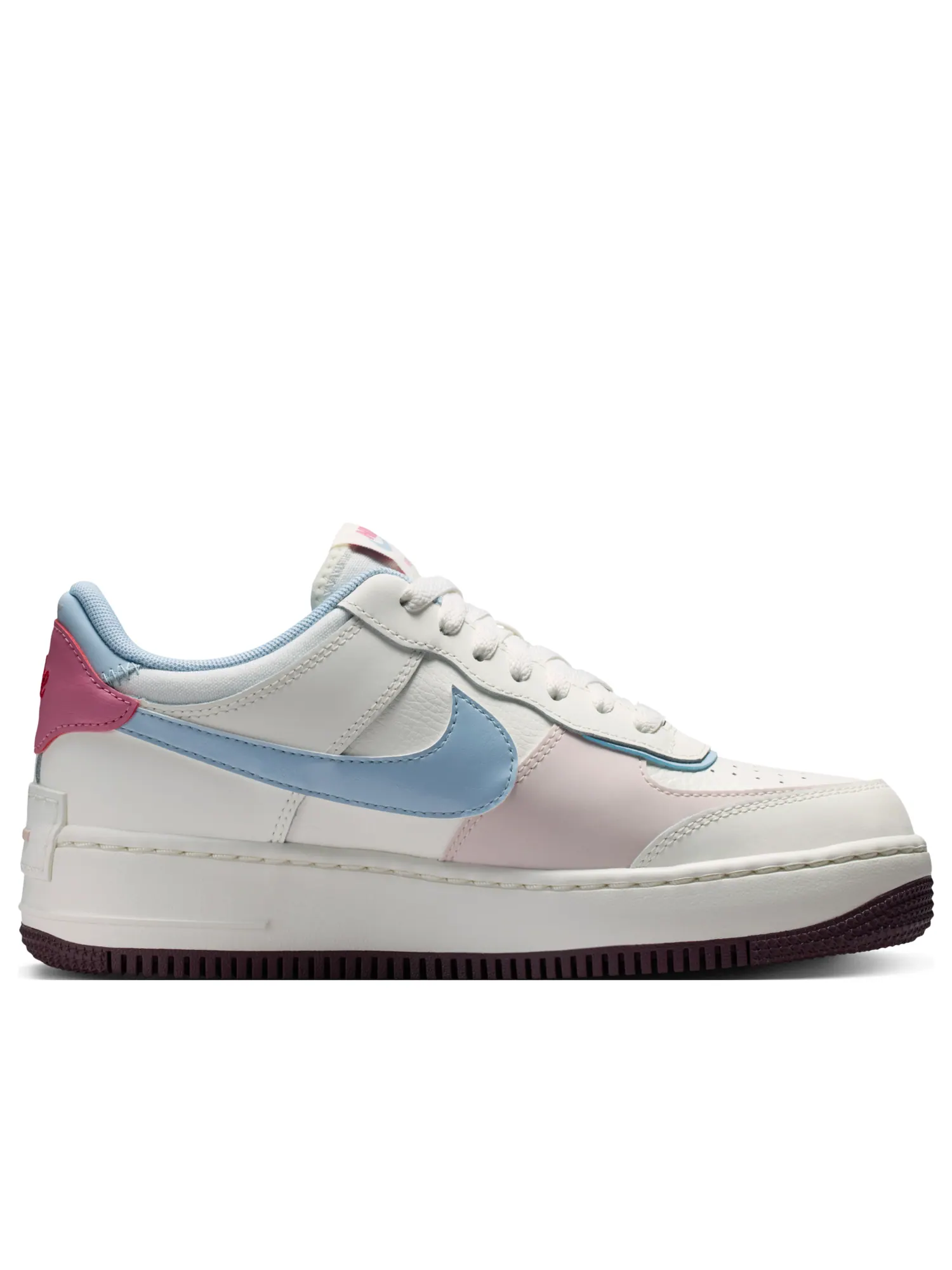 (WMNS) Nike Air Force 1 Shadow 'White Pink Blue' — изображение 6 из 7, белый/розовый/синий