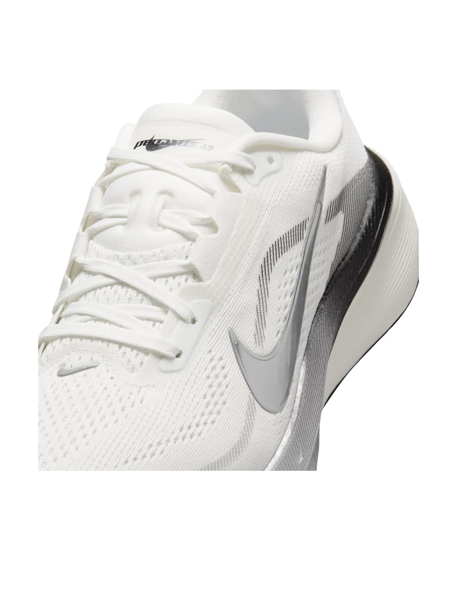 Женские кроссовки для бега с дышащим верхом Nike Air Zoom Pegasus 42 Summit White Metallic Silver — изображение 5 из 7, белый