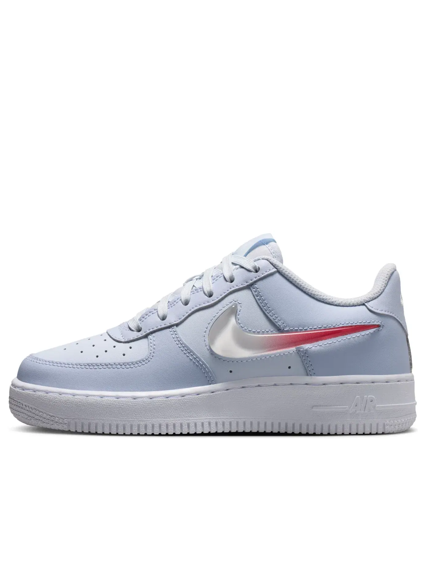 Детские кроссовки Nike Air Force 1 Football Grey Ghost Tropical Pink — изображение 1 из 7, серый