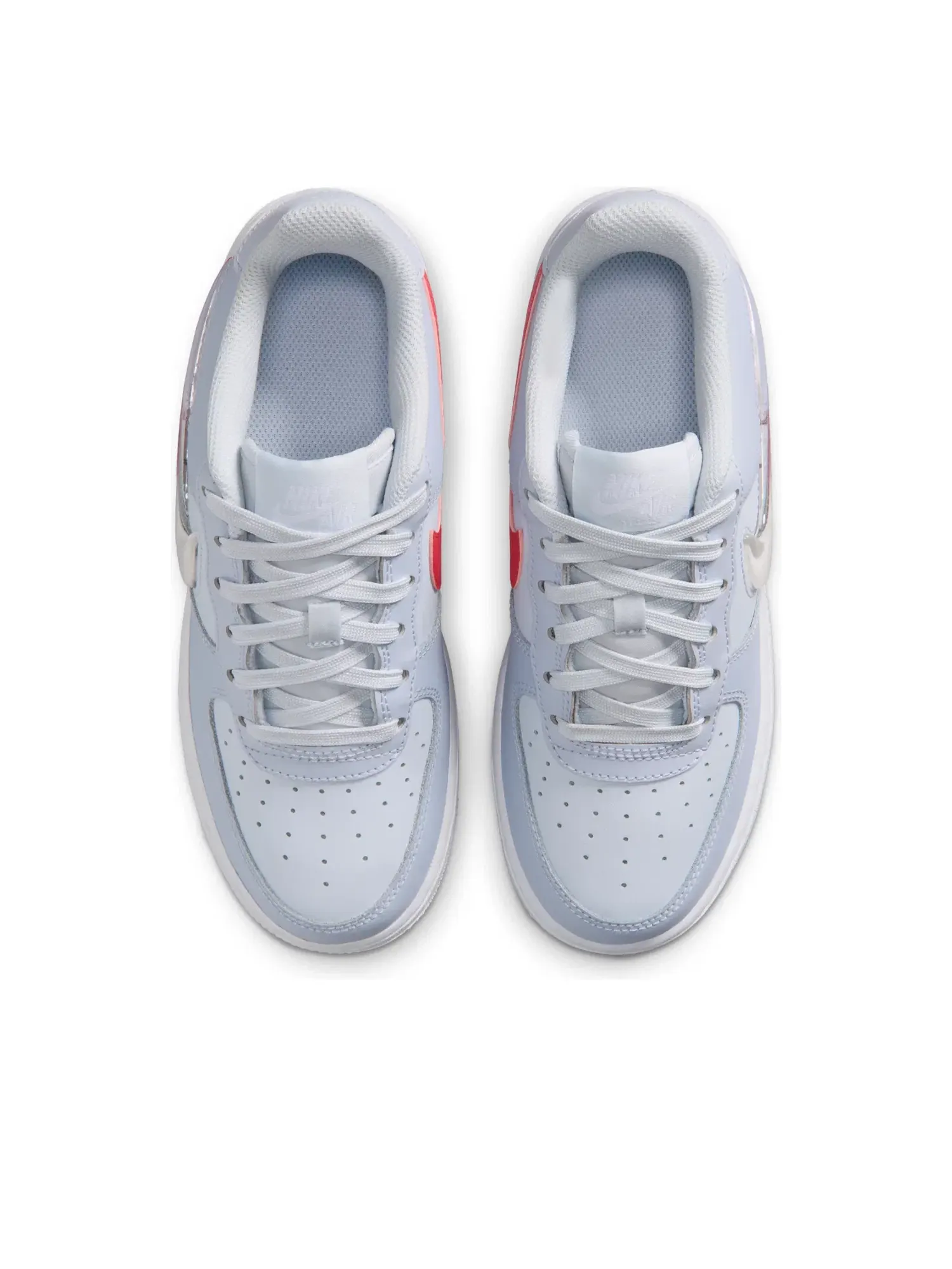Детские кроссовки Nike Air Force 1 Football Grey Ghost Tropical Pink — изображение 3 из 7, серый