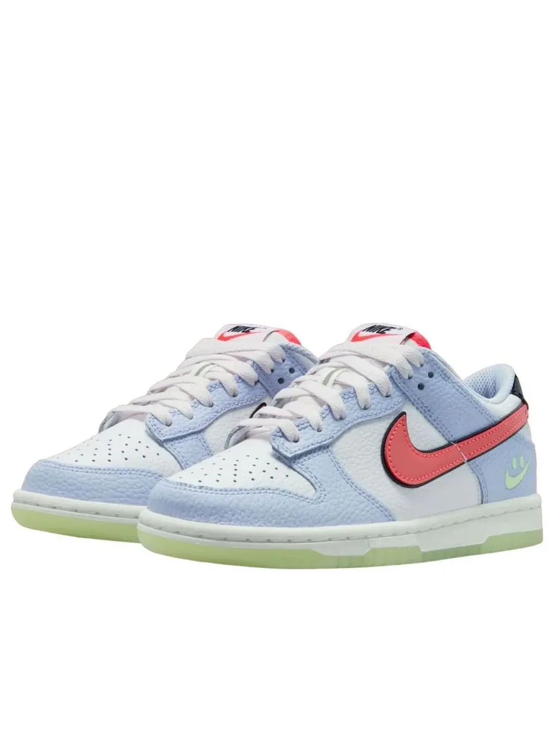 Кроссовки (GS) Nike Dunk Low 'Smiley Swoosh' — изображение 2 из 5, белый