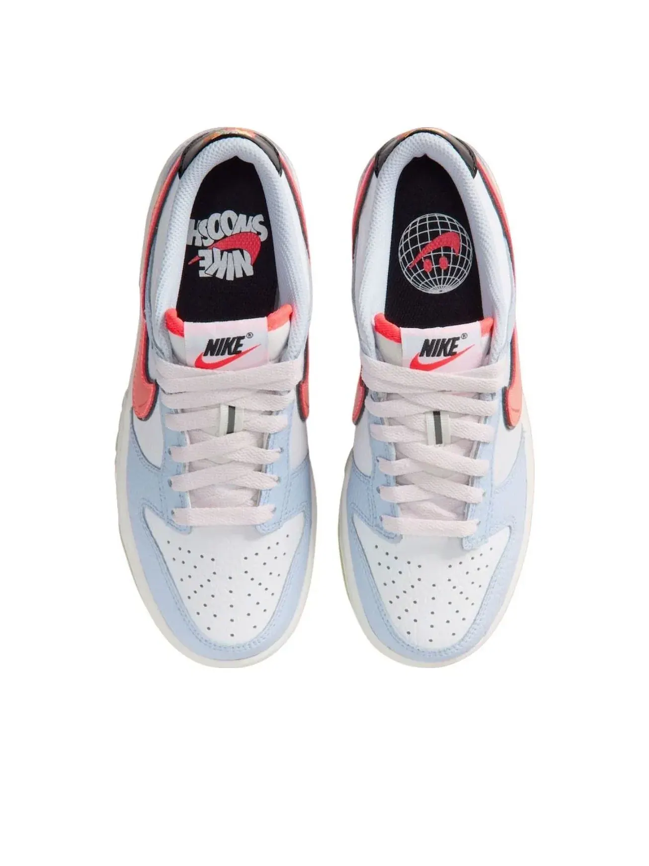 Кроссовки (GS) Nike Dunk Low 'Smiley Swoosh' — изображение 3 из 5, белый
