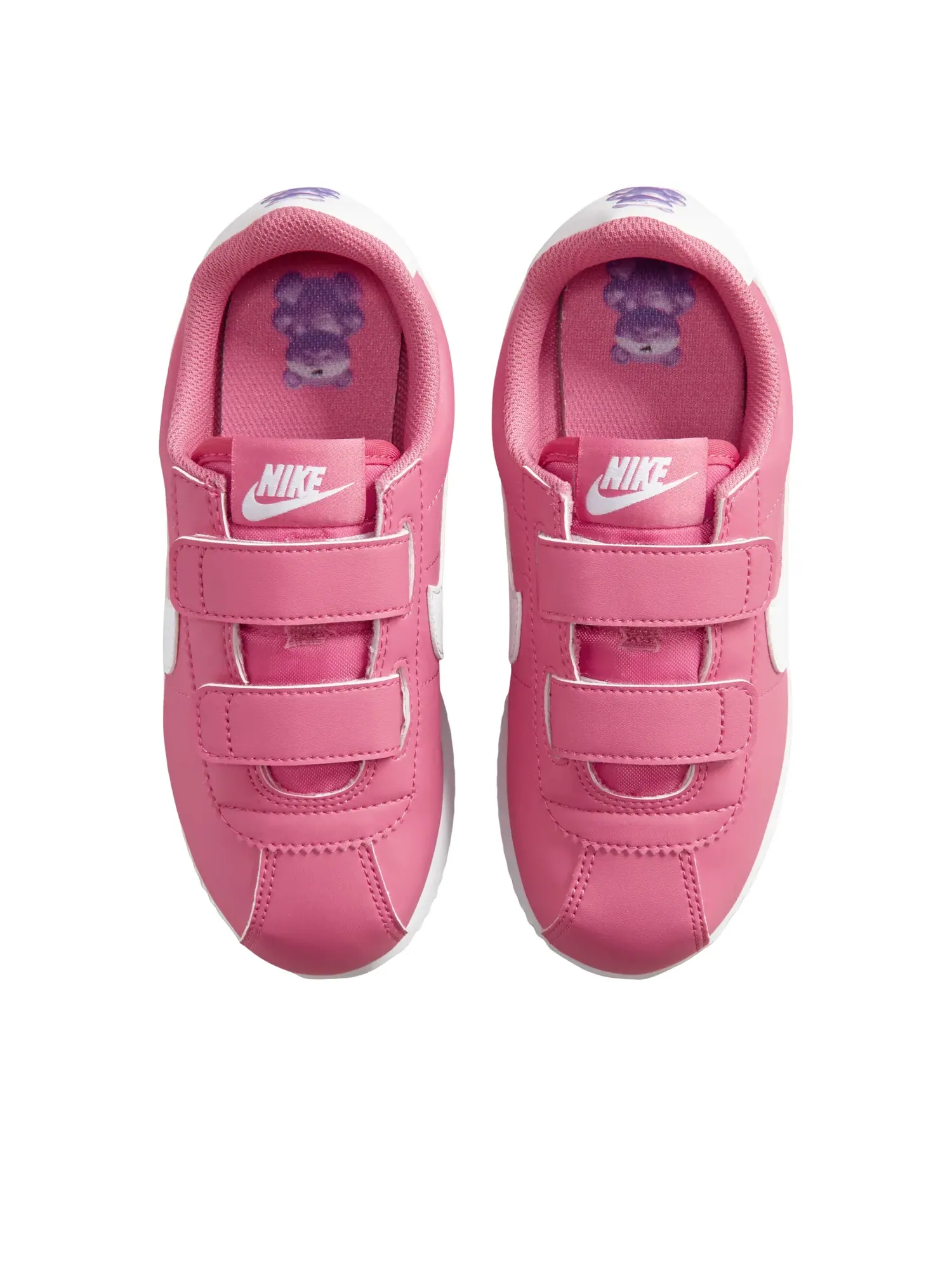 Кроссовки (PS) Nike Cortez 'Peony White' — изображение 2 из 6, розовый