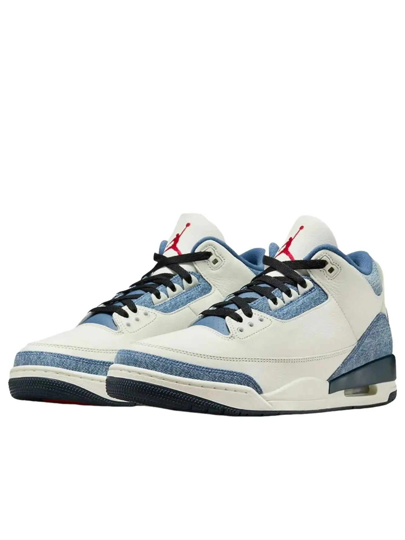 Кроссовки Air Jordan 3 Retro x Levi's 'All-Star' — изображение 2 из 6, джинсовый синий//красный