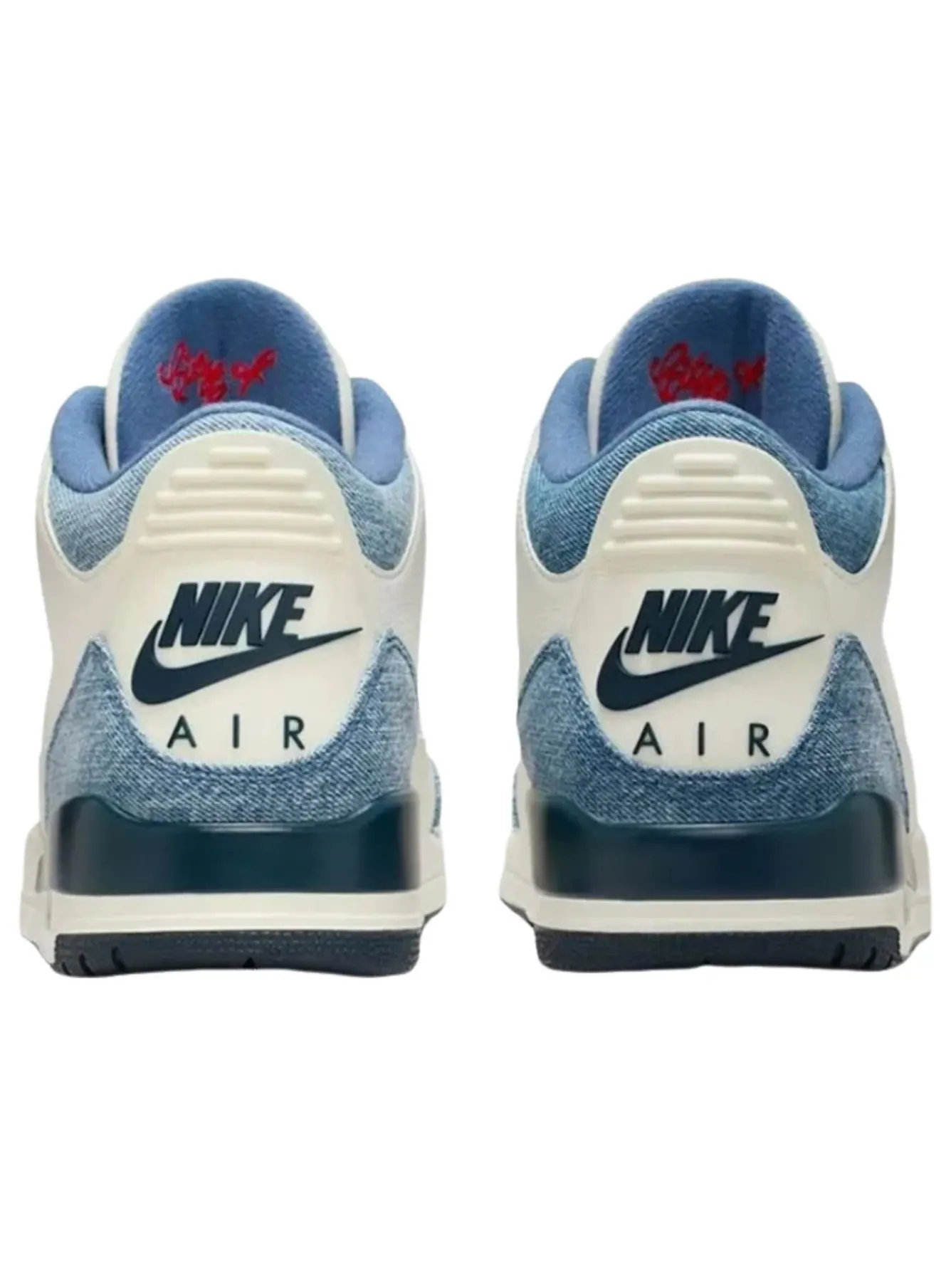 Кроссовки Air Jordan 3 Retro x Levi's 'All-Star' — изображение 4 из 6, джинсовый синий//красный