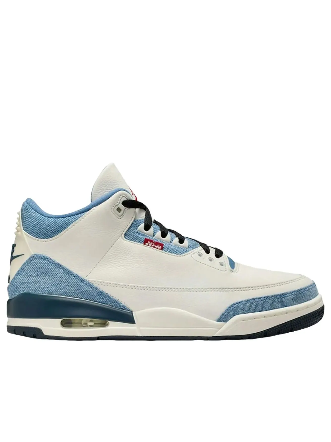 Кроссовки Air Jordan 3 Retro x Levi's 'All-Star' — изображение 6 из 6, джинсовый синий//красный