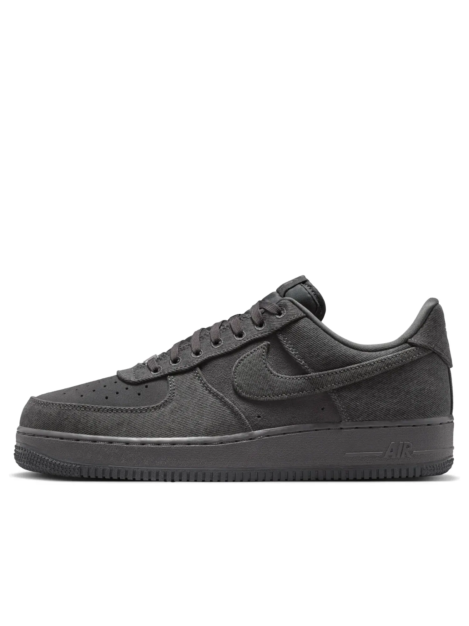 Мужские кроссовки с джинсовым верхом Nike Air Force 1 '07 LV8 'Anthracite Denim' — изображение 1 из 7, серый