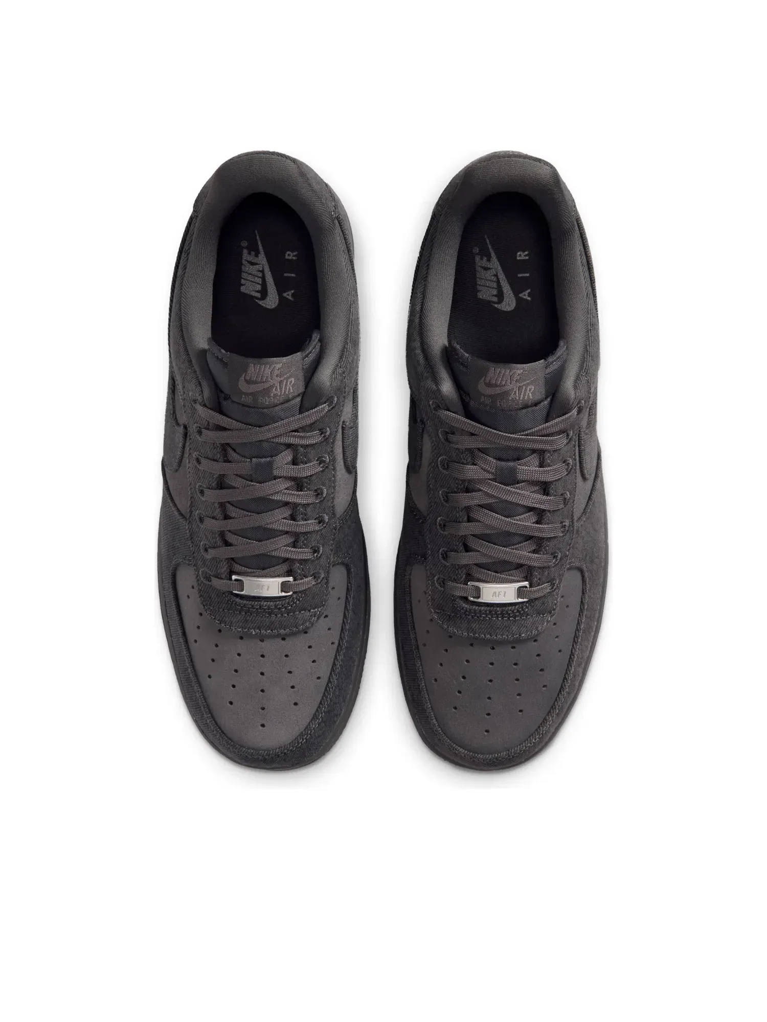 Мужские кроссовки с джинсовым верхом Nike Air Force 1 '07 LV8 'Anthracite Denim' — изображение 3 из 7, серый