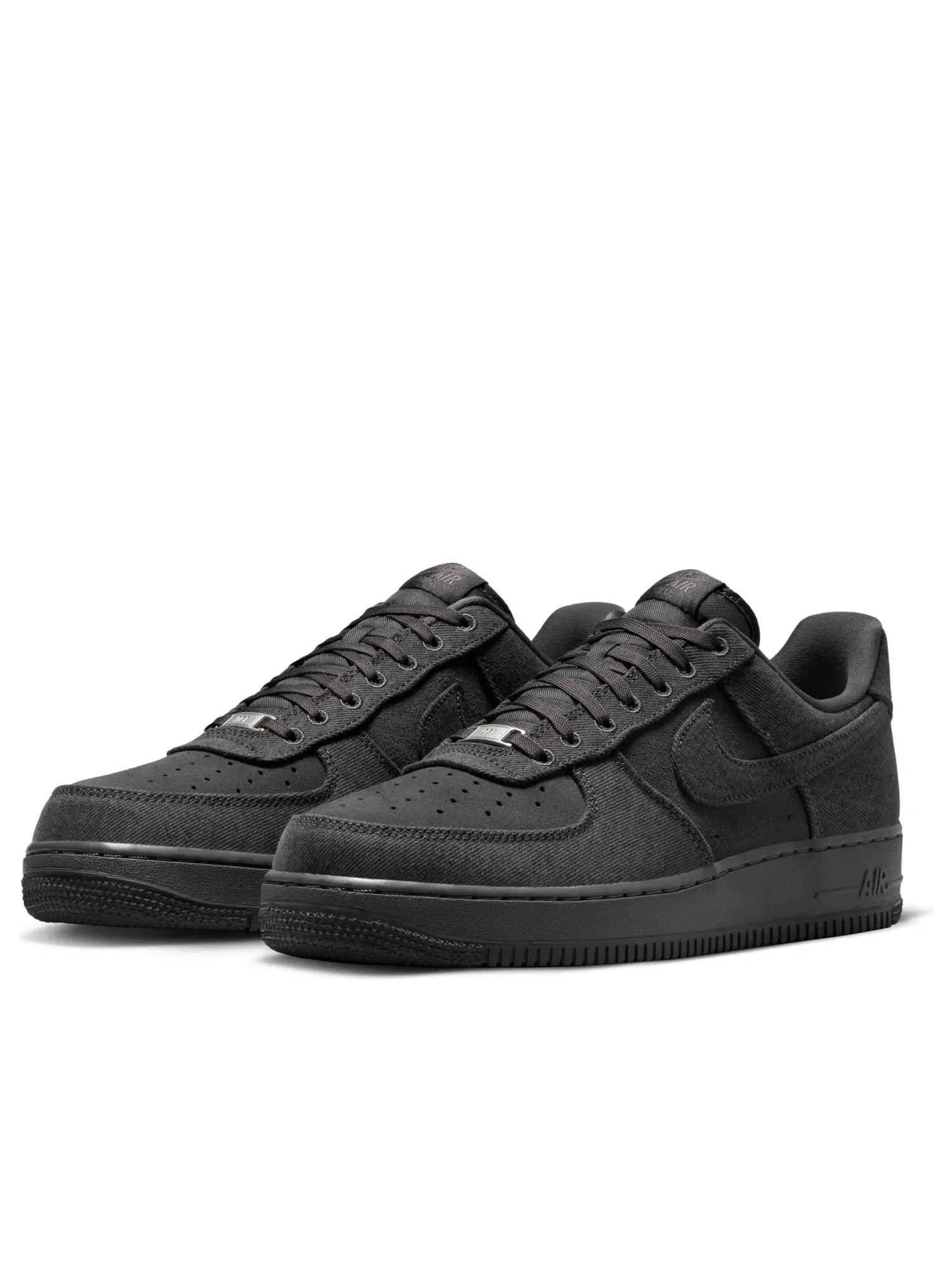 Мужские кроссовки с джинсовым верхом Nike Air Force 1 '07 LV8 'Anthracite Denim' — изображение 5 из 7, серый