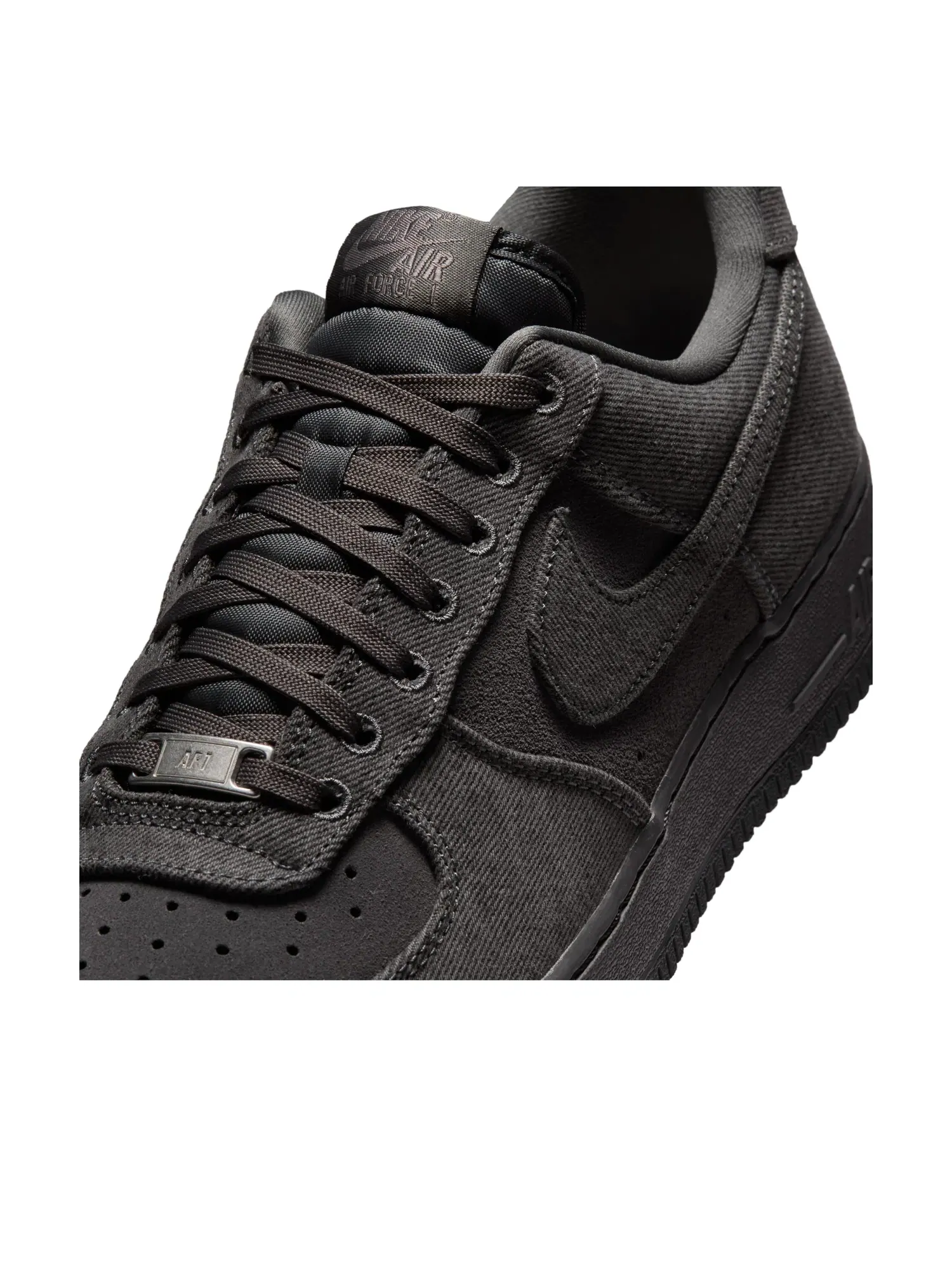Мужские кроссовки с джинсовым верхом Nike Air Force 1 '07 LV8 'Anthracite Denim' — изображение 6 из 7, серый