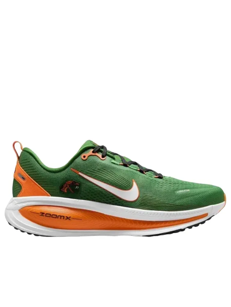 Мужские кроссовки для бега с шнуровкой Nike Air Zoom Vomero 18 Florida A&M — изображение 2 из 2, зеленый