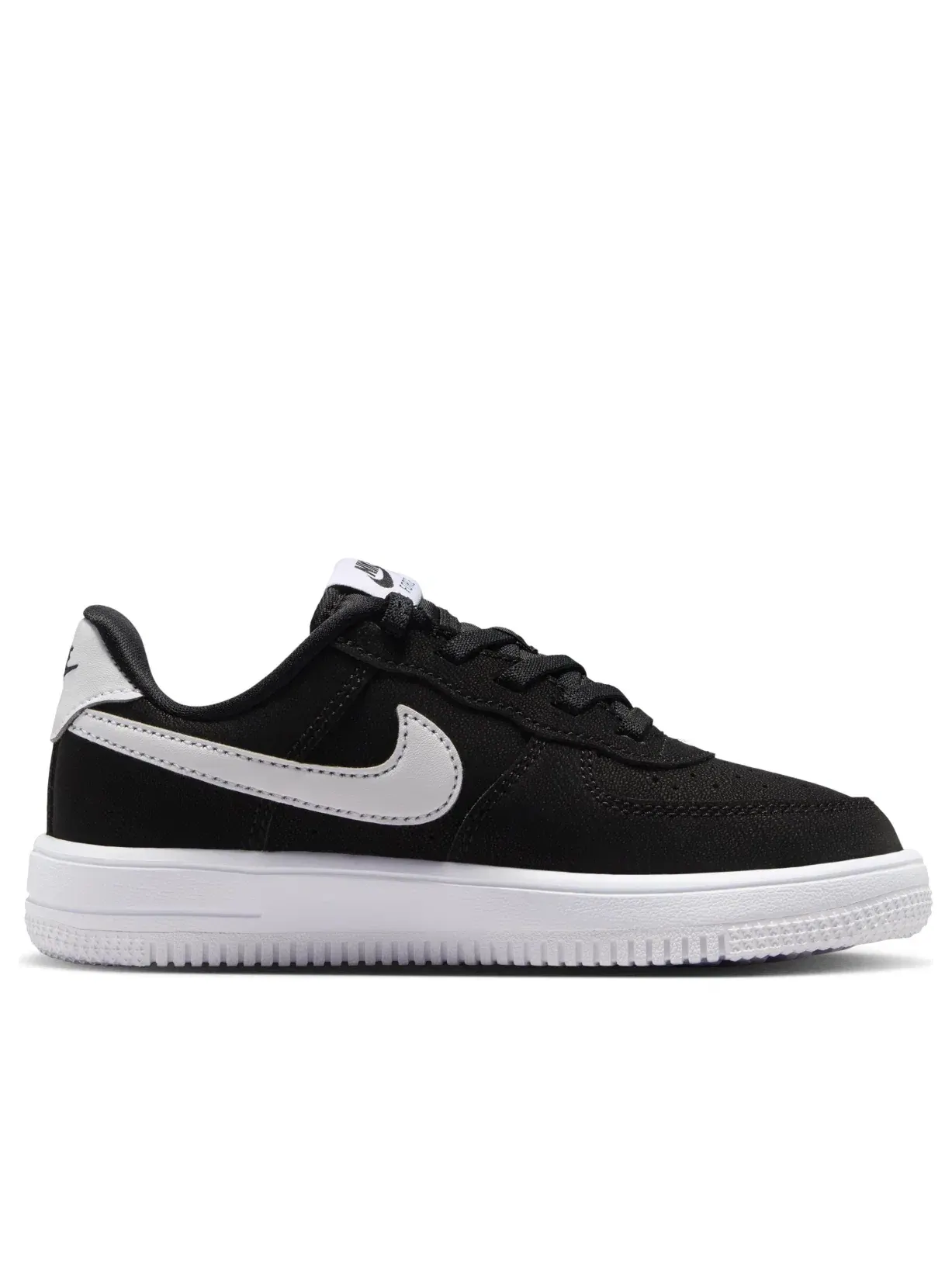 Детские кроссовки с шнуровкой Nike Air Force 1 Low Black White — изображение 6 из 6, черный