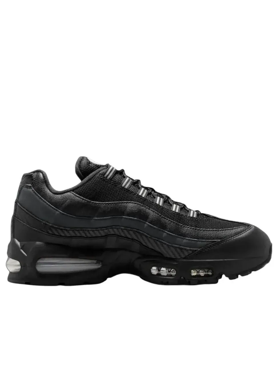 Кроссовки Nike Air Max 95 'Black Metallic Silver' — изображение 2 из 5, черный