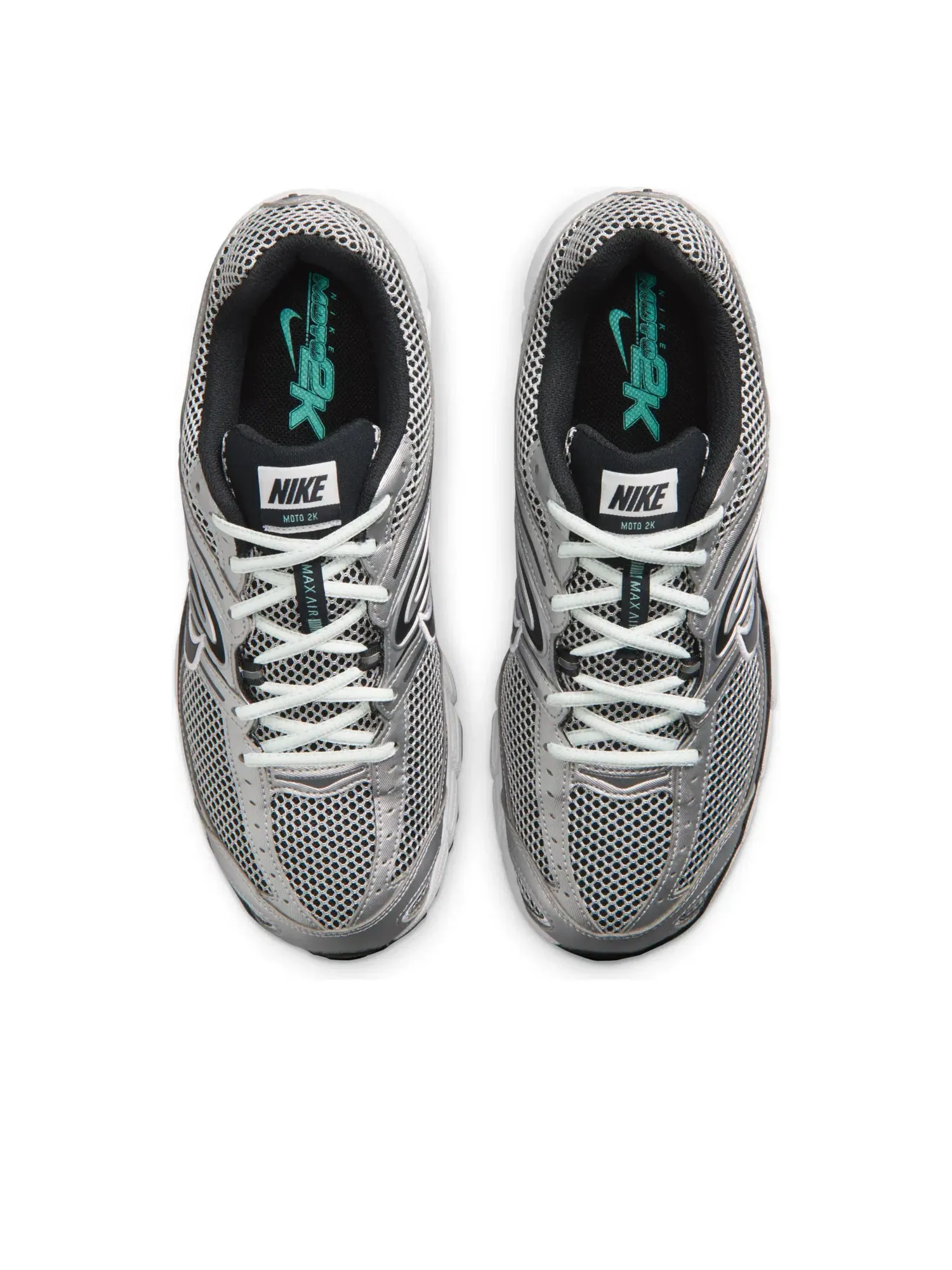 Кроссовки Nike Air Max Moto 2K 'Metallic Silver Hyper Turquoise' IR1476-101 — изображение 3 из 7, серебряный
