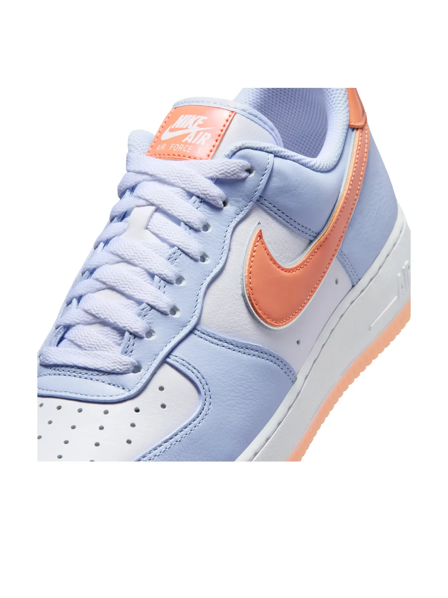 Кроссовки Nike Air Force 1 '07 'Hydrogen Blue Orange Frost' IR1980-407 — изображение 6 из 7, синий
