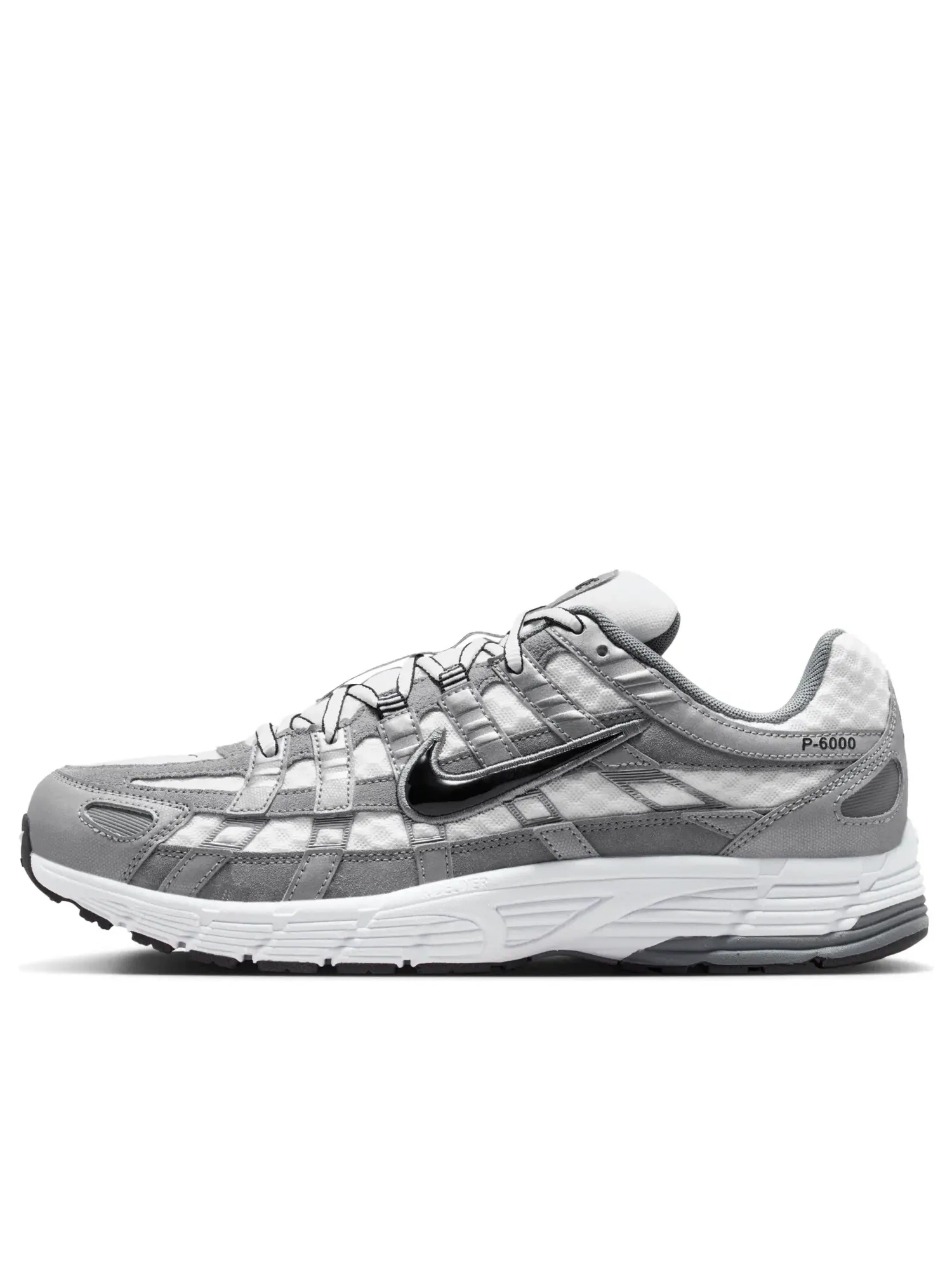 Кроссовки Nike P-6000 'White Metallic Cool Grey Black' IR2004-100 — изображение 1 из 7, серебряный