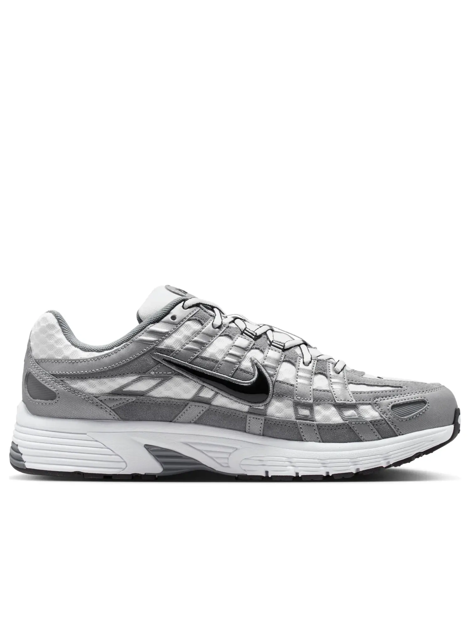 Кроссовки Nike P-6000 'White Metallic Cool Grey Black' IR2004-100 — изображение 2 из 7, серебряный