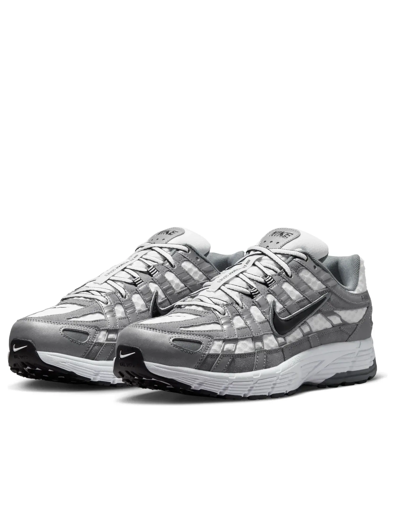 Кроссовки Nike P-6000 'White Metallic Cool Grey Black' IR2004-100 — изображение 5 из 7, серебряный