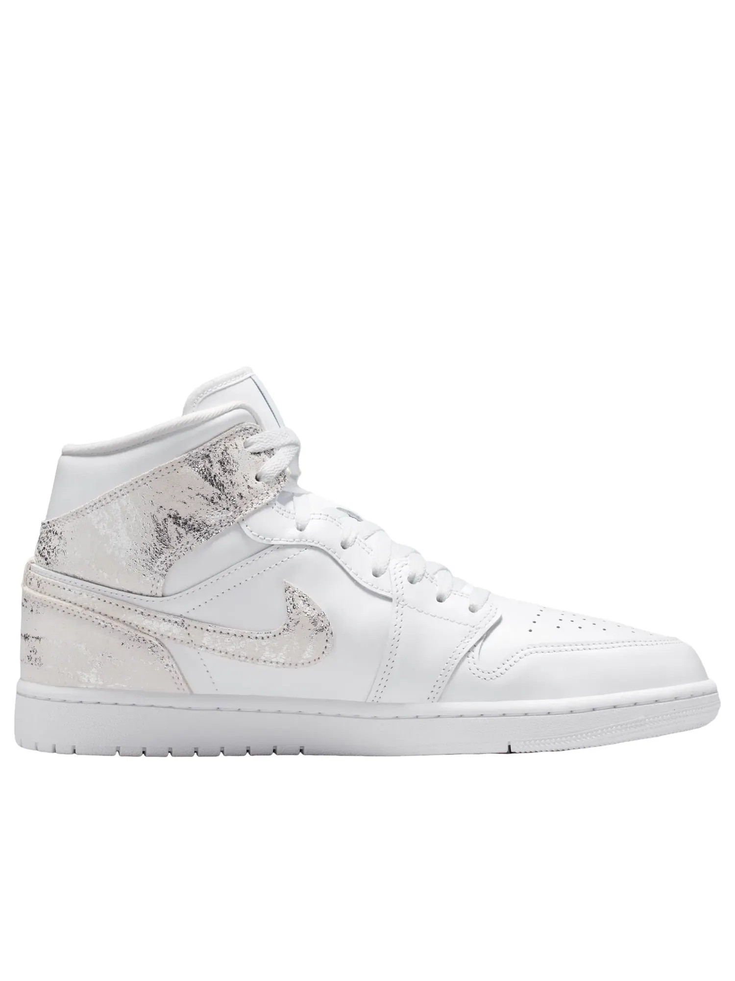 Кроссовки Air Jordan 1 Mid SE 'Distressed White Field Silver' IR2271-100 — изображение 2 из 7, белый