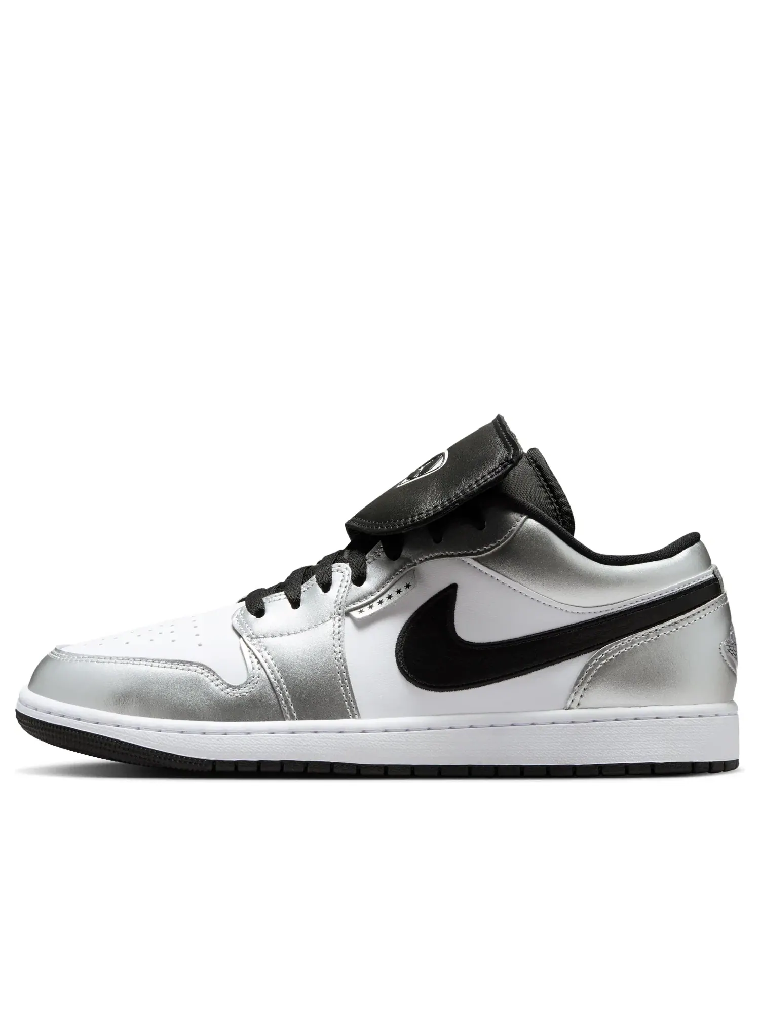 Кроссовки Air Jordan 1 Low SE 'Metallic Silver Tiempo' IR2278-100 — изображение 1 из 7, серебряный