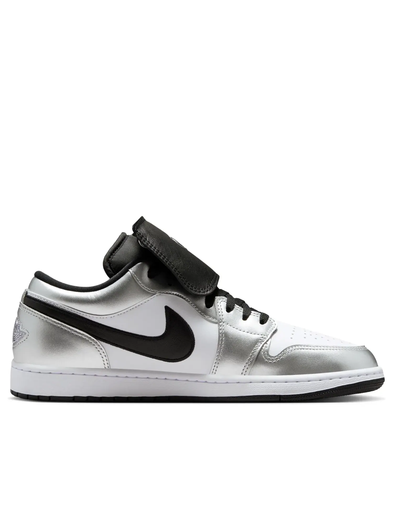Кроссовки Air Jordan 1 Low SE 'Metallic Silver Tiempo' IR2278-100 — изображение 2 из 7, серебряный